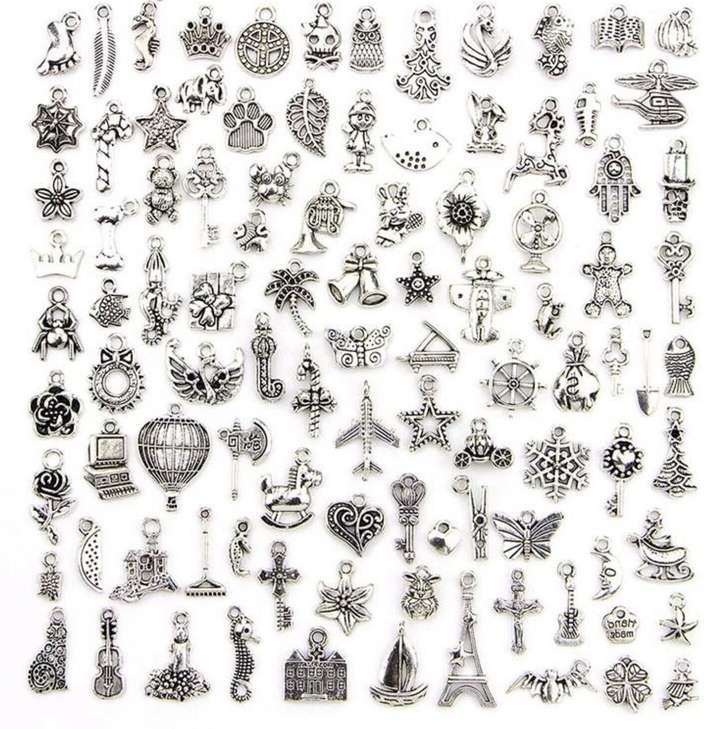30x Mix Random Design Antique Tibetan Style Metal Charms & Pendants