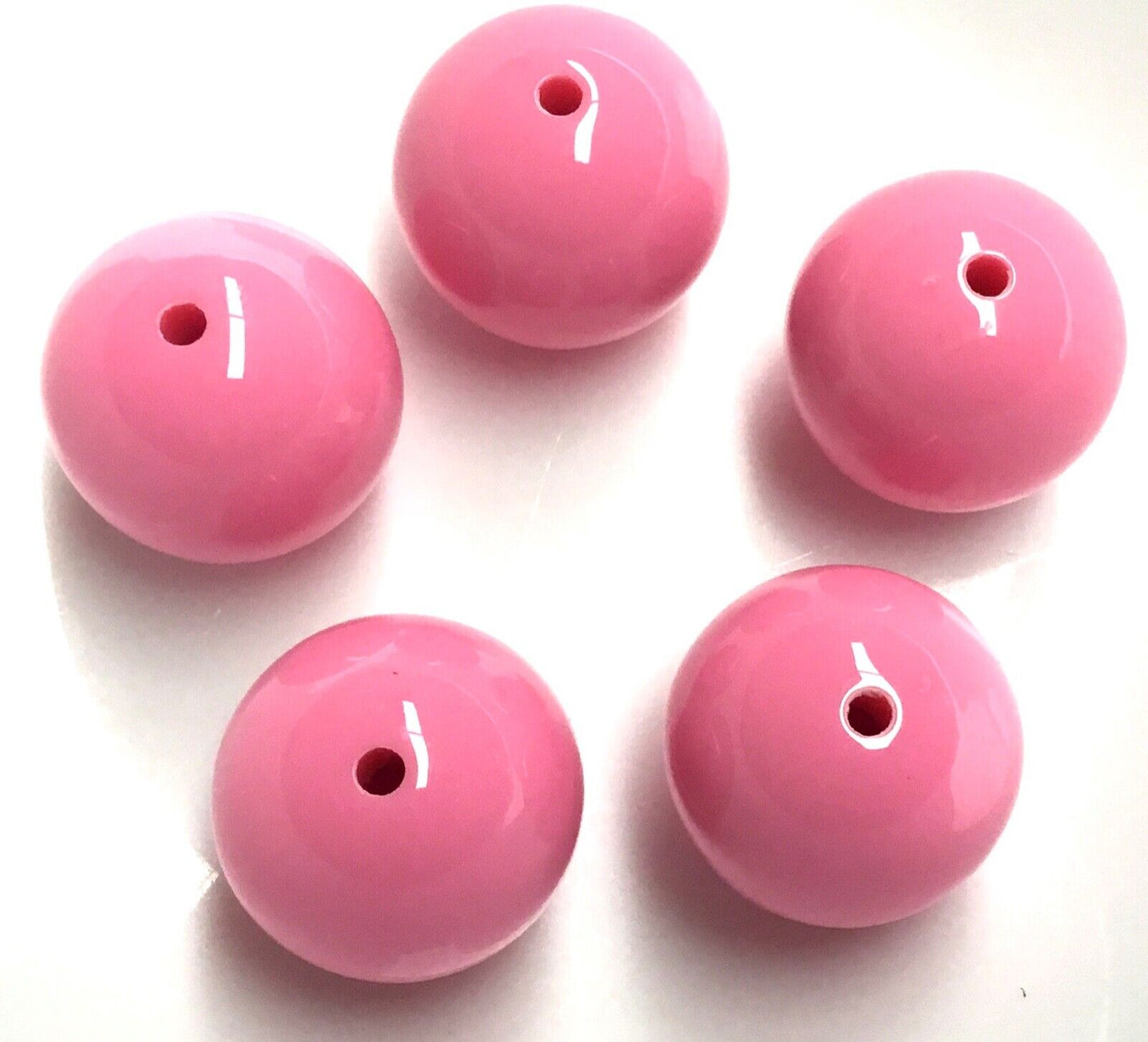 8 pcs Solid Chunky Large 20mm GumBall Candy Bubble Gum Acrylic Beads