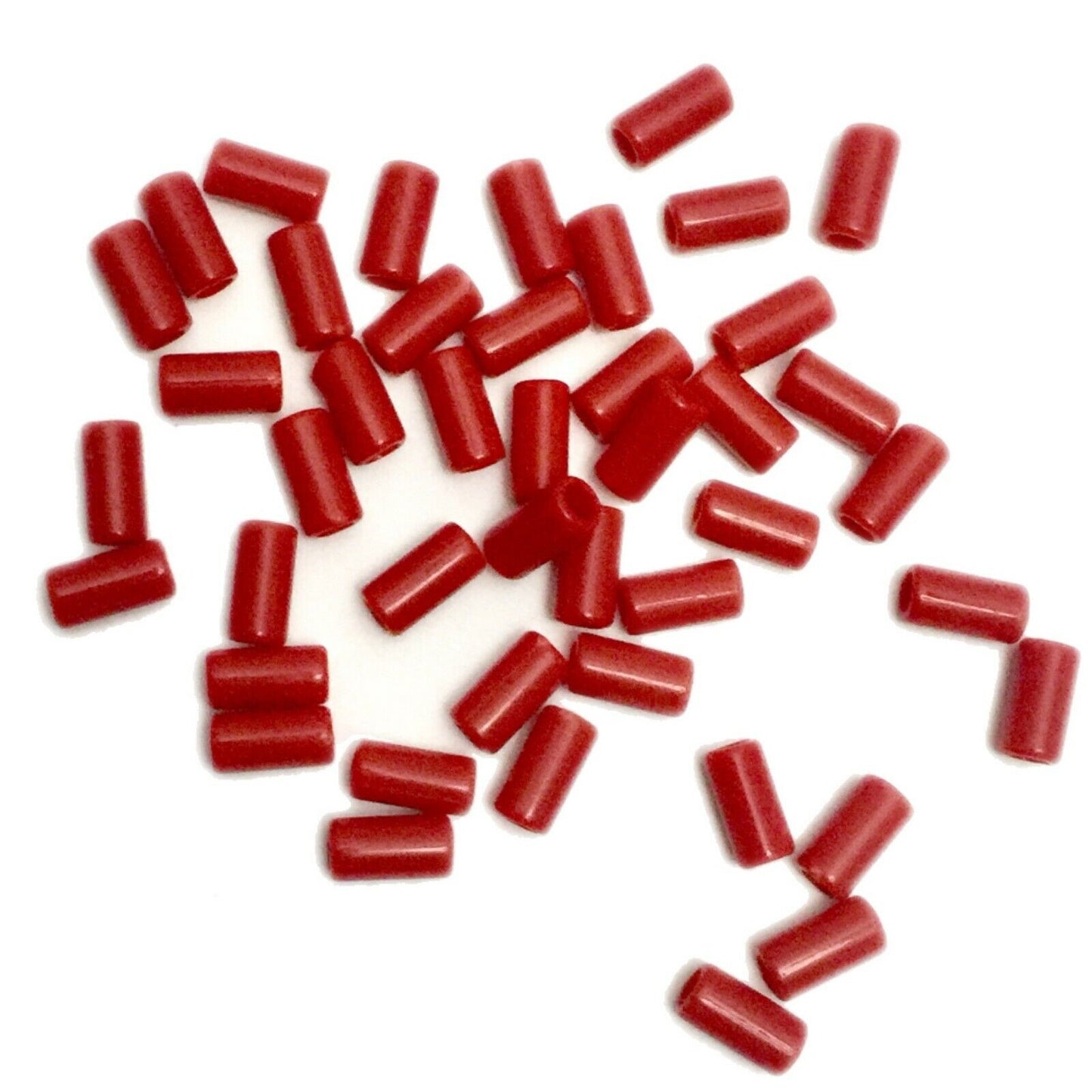 200x Acrylic Barrel Tube Beads 9mmx4mmm - Choose Your Colour