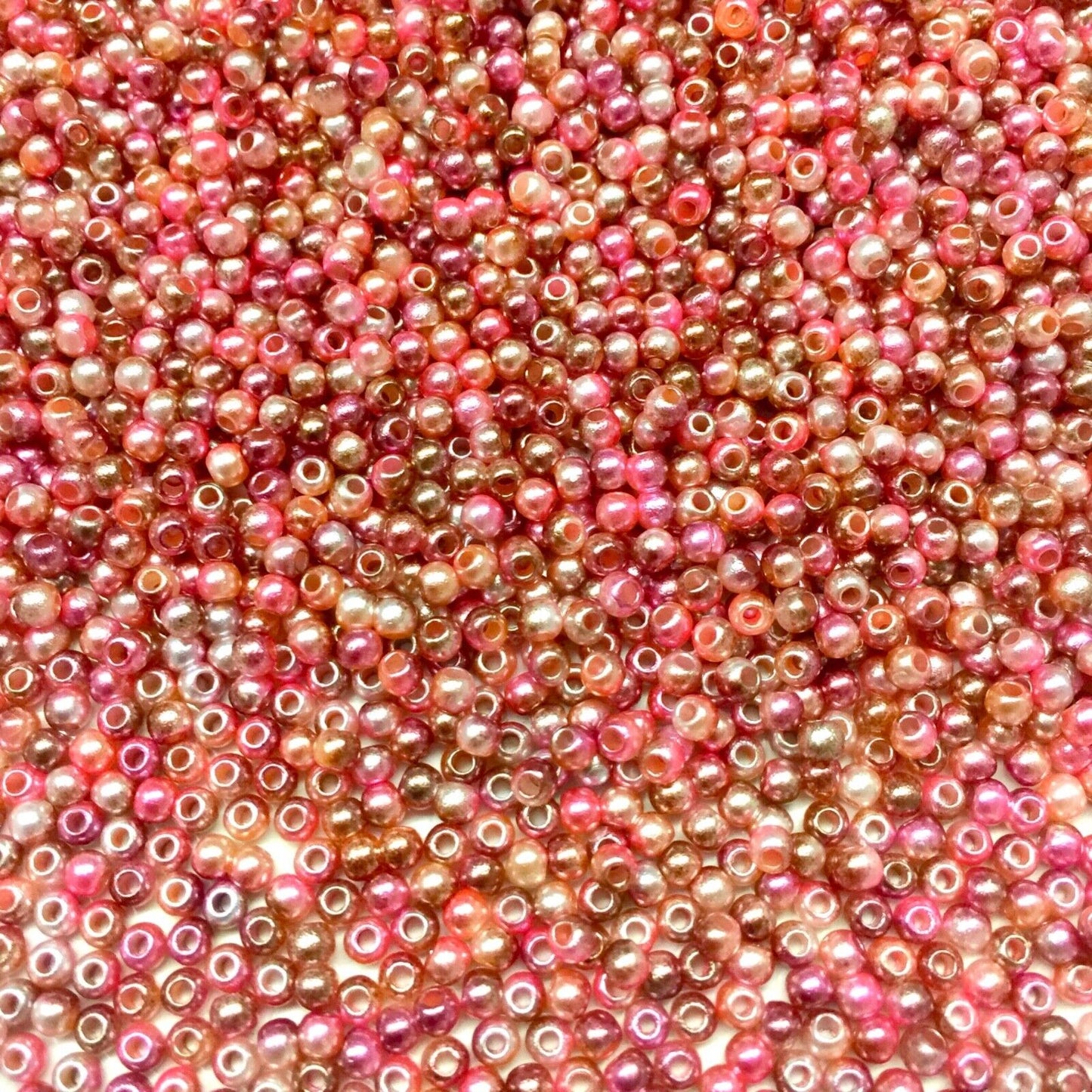 1000x Tiny 3mm Acrylic Faux Pearl Beads for Jewellery Making - Pick Your Colour