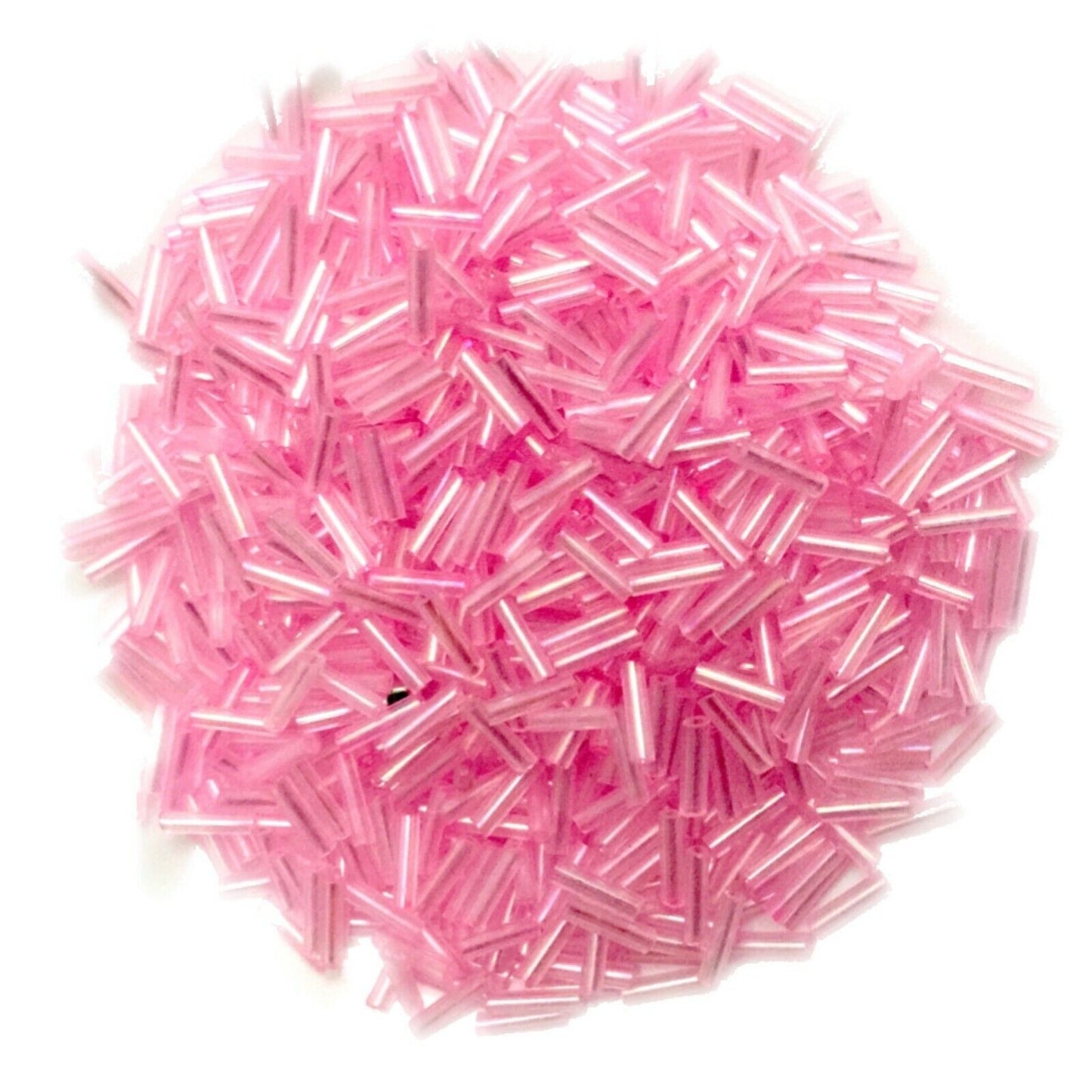 1100+ Bugle Glass 6.5-7.5mm Tube Seed Beads - Choose Your Colour