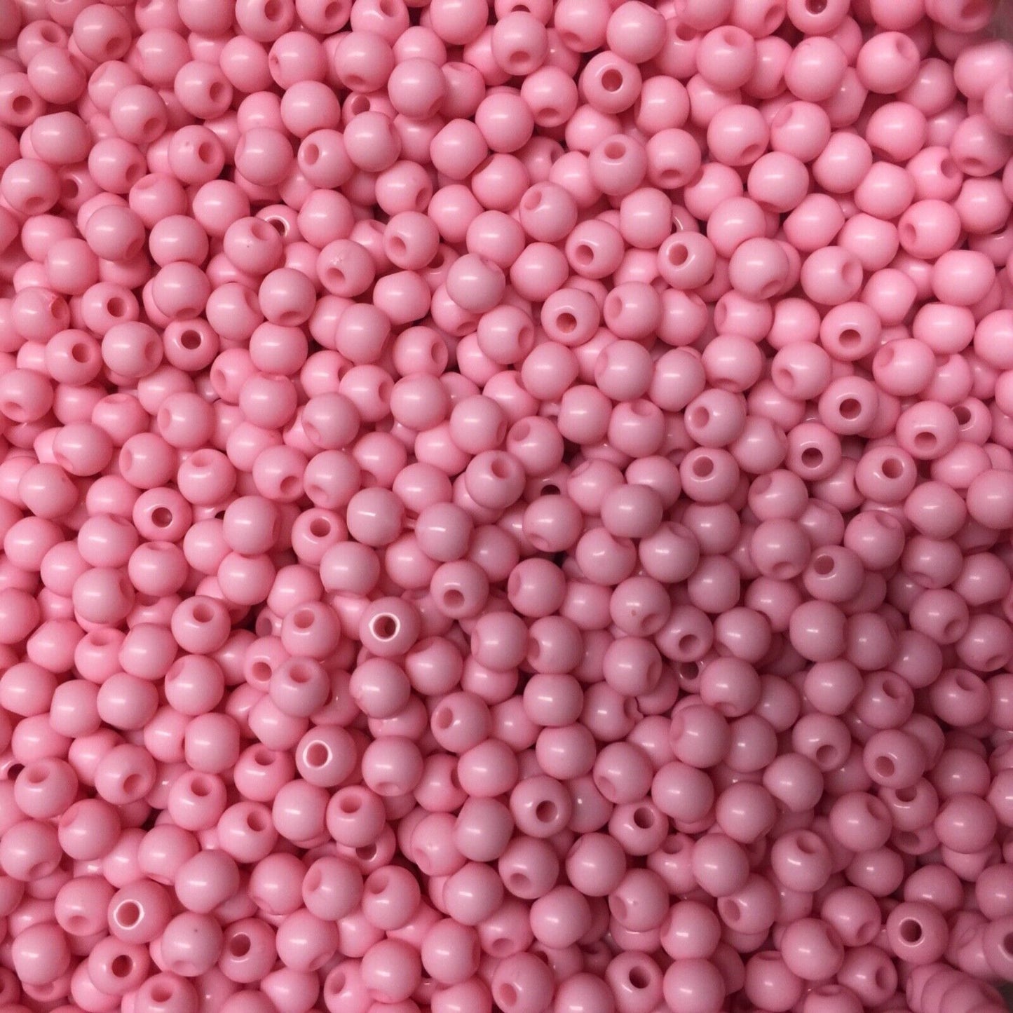 500x Solid Chunky Acrylic Small 4mm Ball Beads - Pick Your Colour
