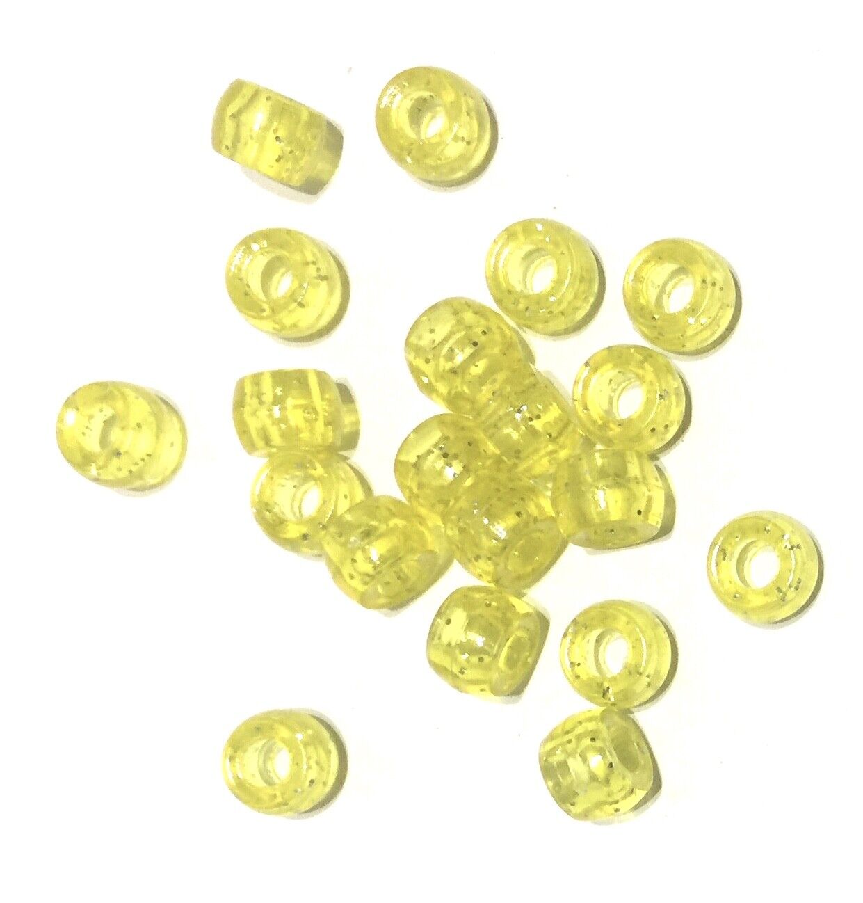 200x Mix Coloured Acrylic Pony Beads - Choose Between Glitter, Opaque, Metallic