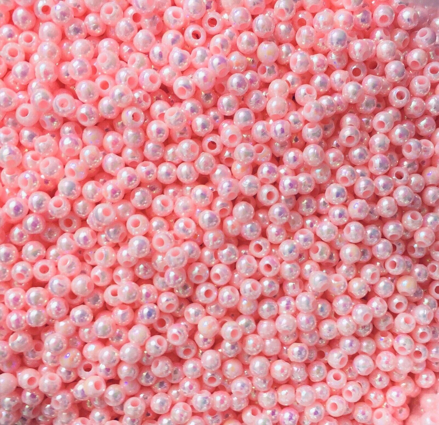 1000x Tiny 3mm Acrylic Candy Beads for Jewellery Making - Pick Your Colour