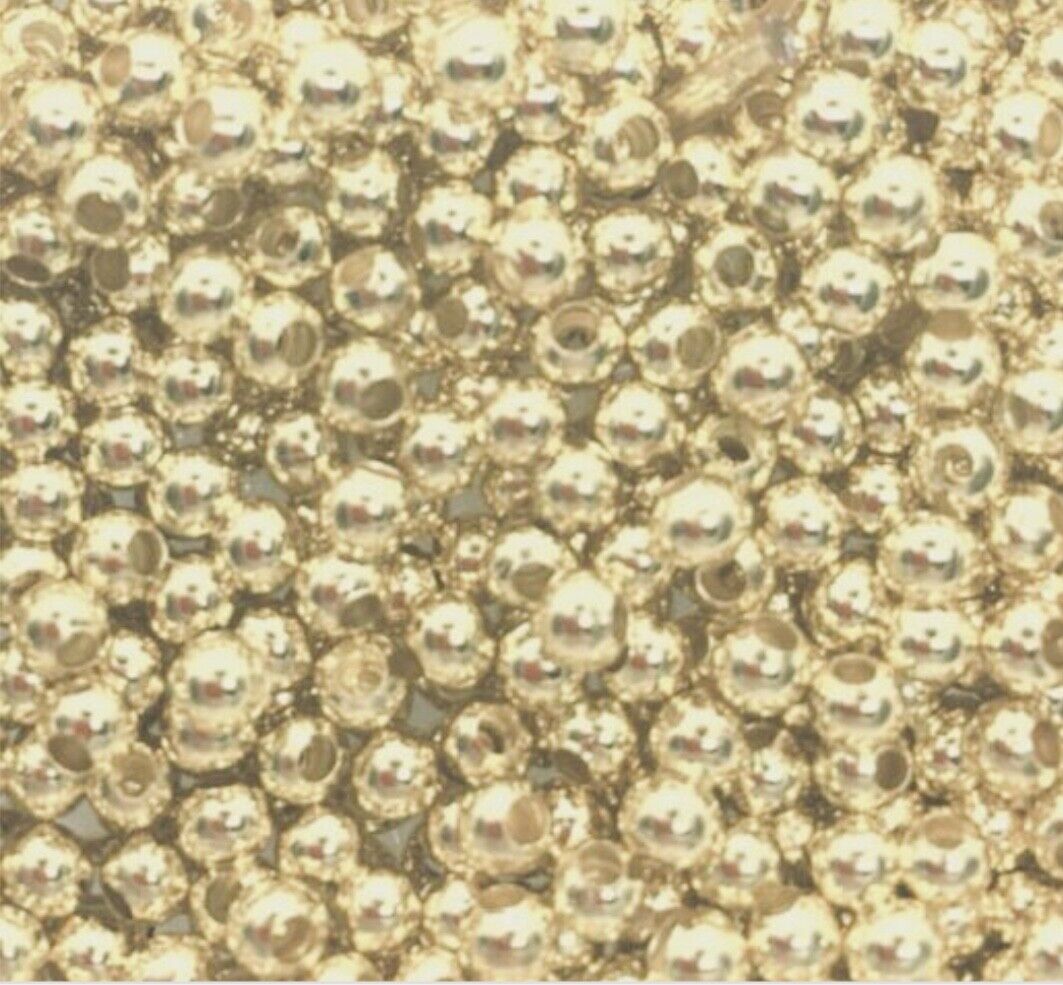 1000x Tiny 3mm Acrylic Faux Pearl Beads for Jewellery Making - Pick Your Colour