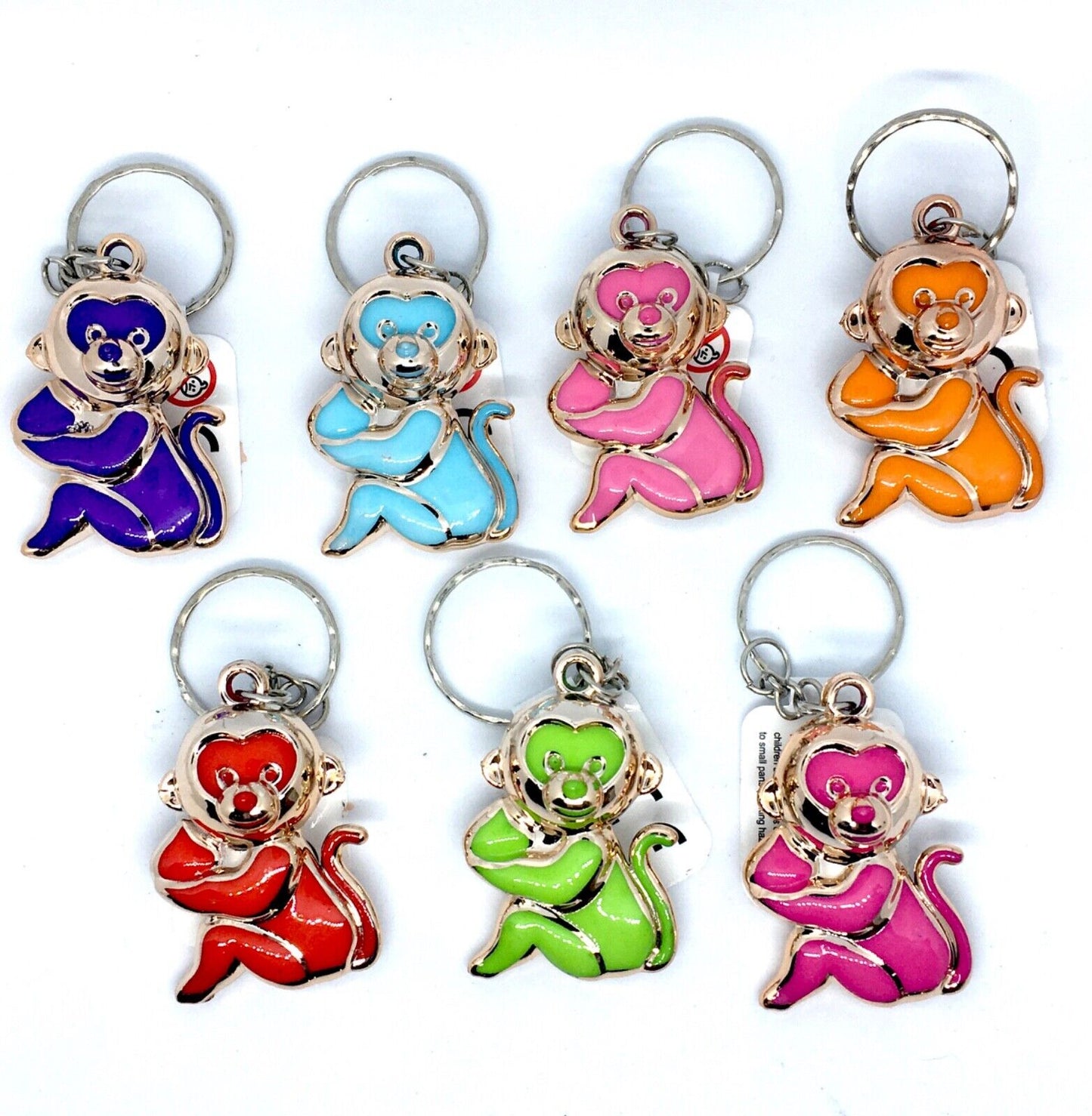 1x Fancy Keyring - Pick Your Design (Smiling, Umbrella, Mouse, Monkey or Penguin)