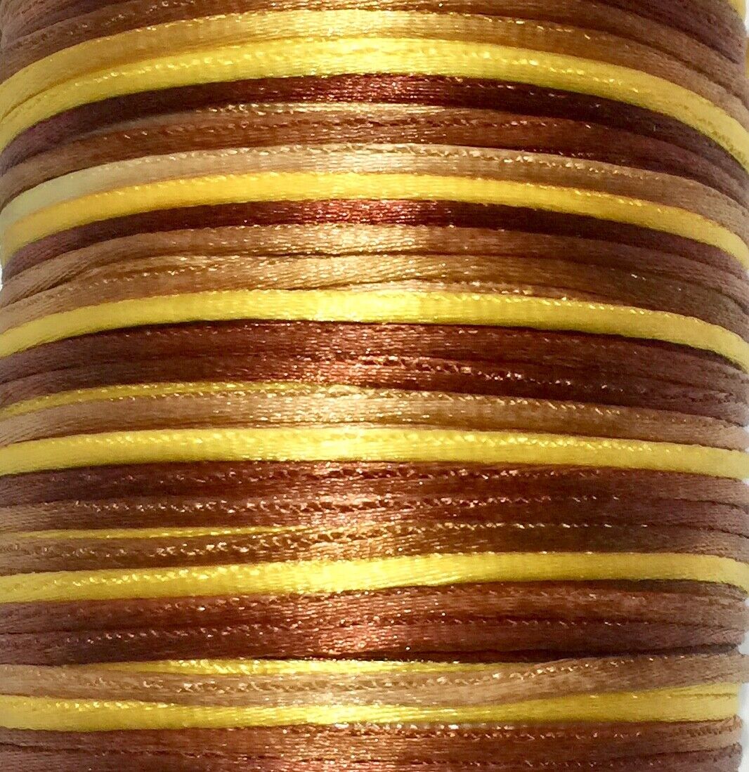 5x Meter Four-Tone Macrame Rattail 3mm Shamballa Cord - Pick your colour
