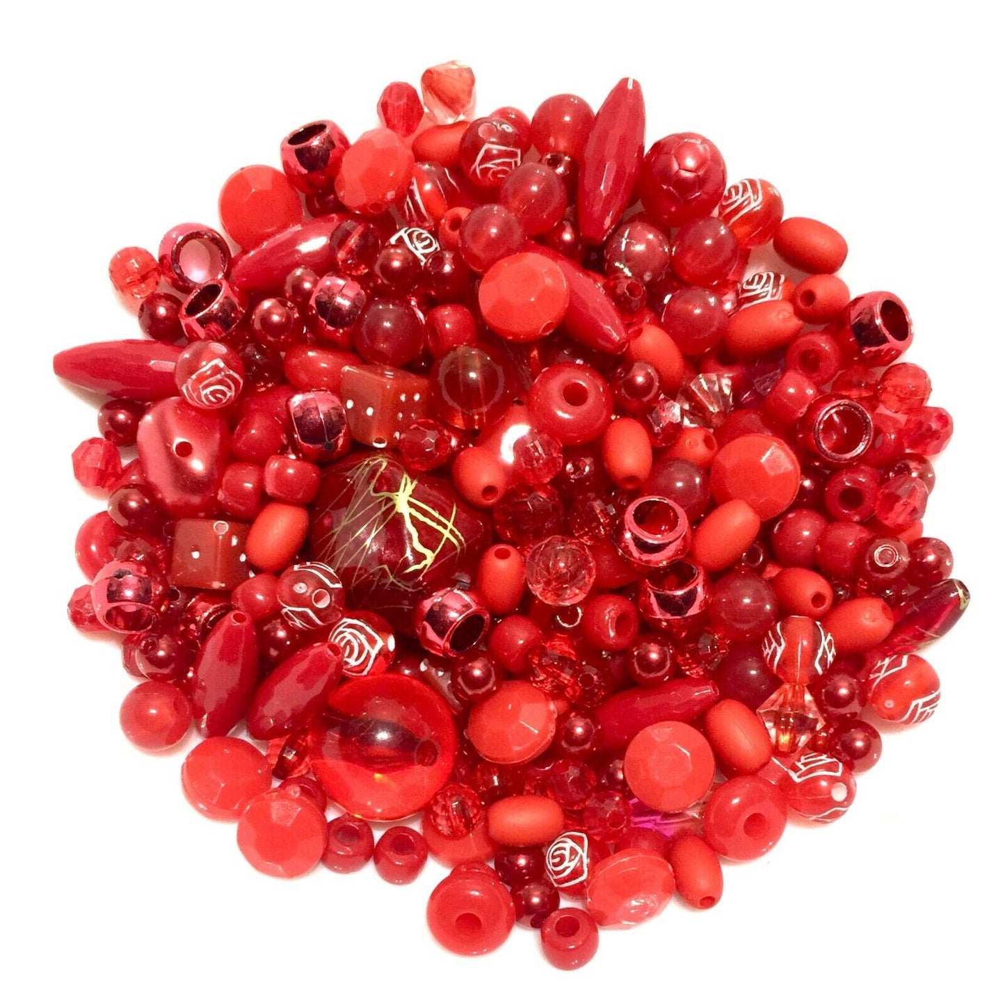 300x Theme Coloured Special Mix Design Mix Sizes Acrylic Beads - Pick Your Color