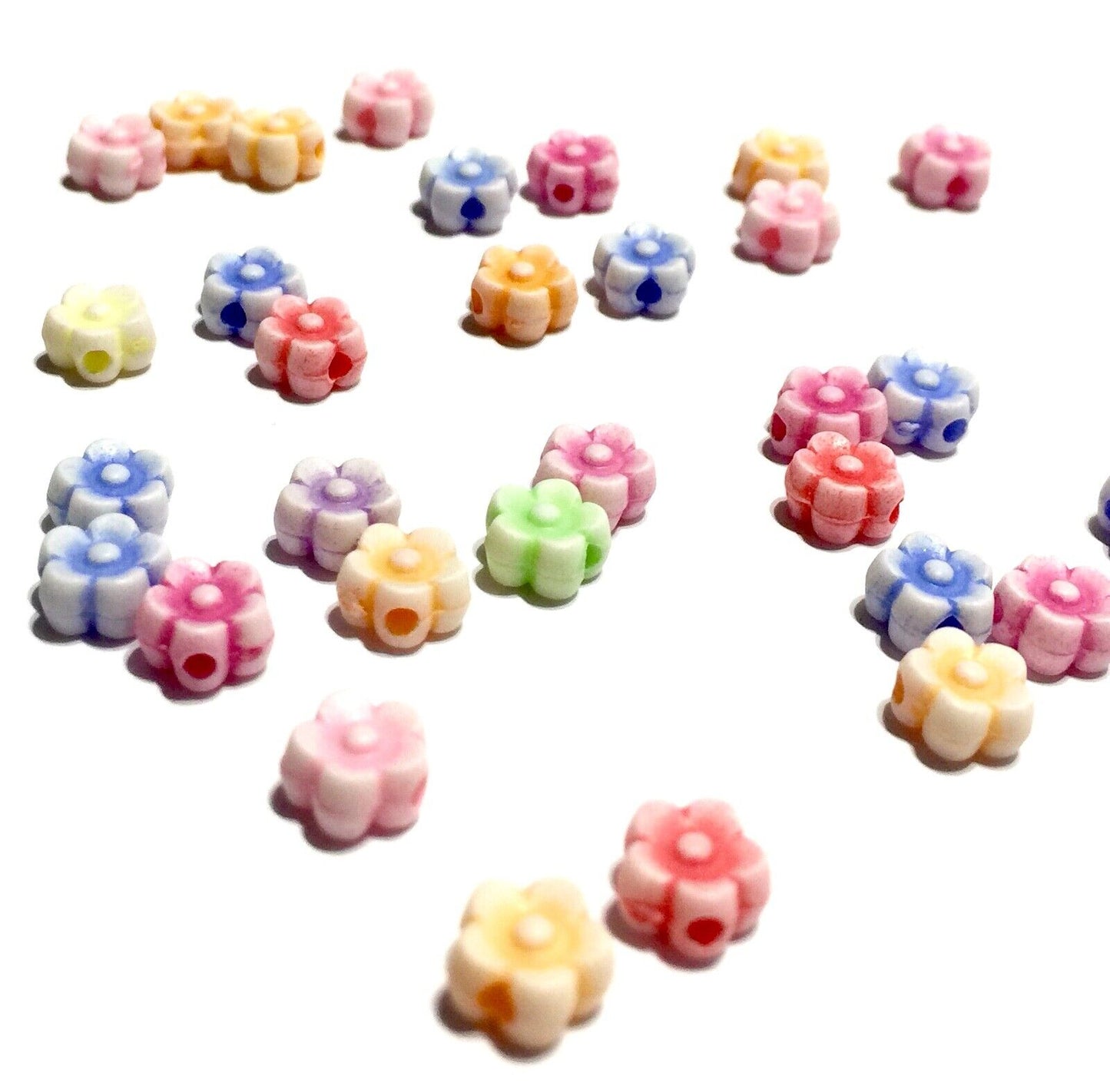 150x Flower Acrylic Beads - Pick Your Style