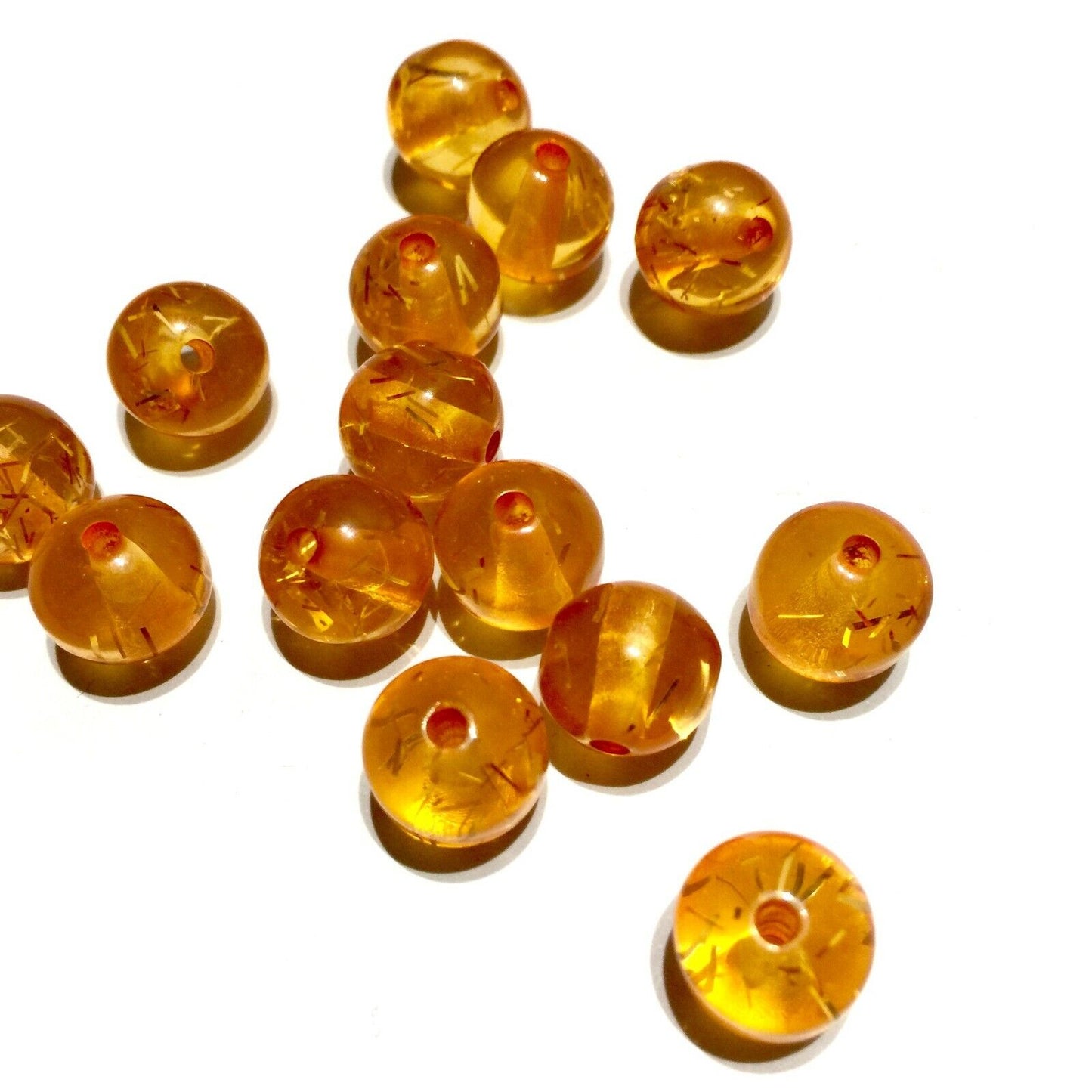 50x Transparent 10MM Acrylic Beads for Jewellery Making - Choose Your Colour
