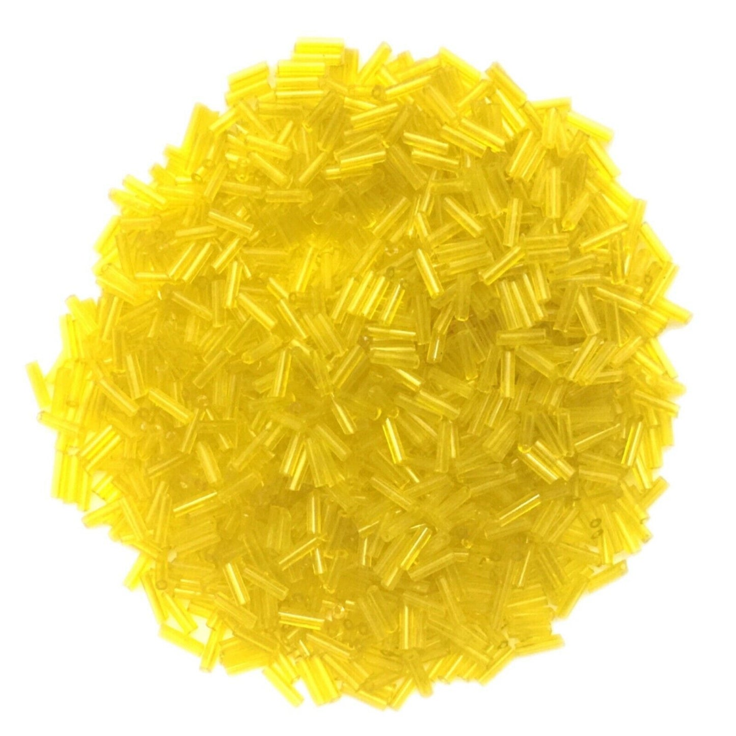 1100+ Bugle Glass 6.5-7.5mm Tube Seed Beads - Choose Your Colour