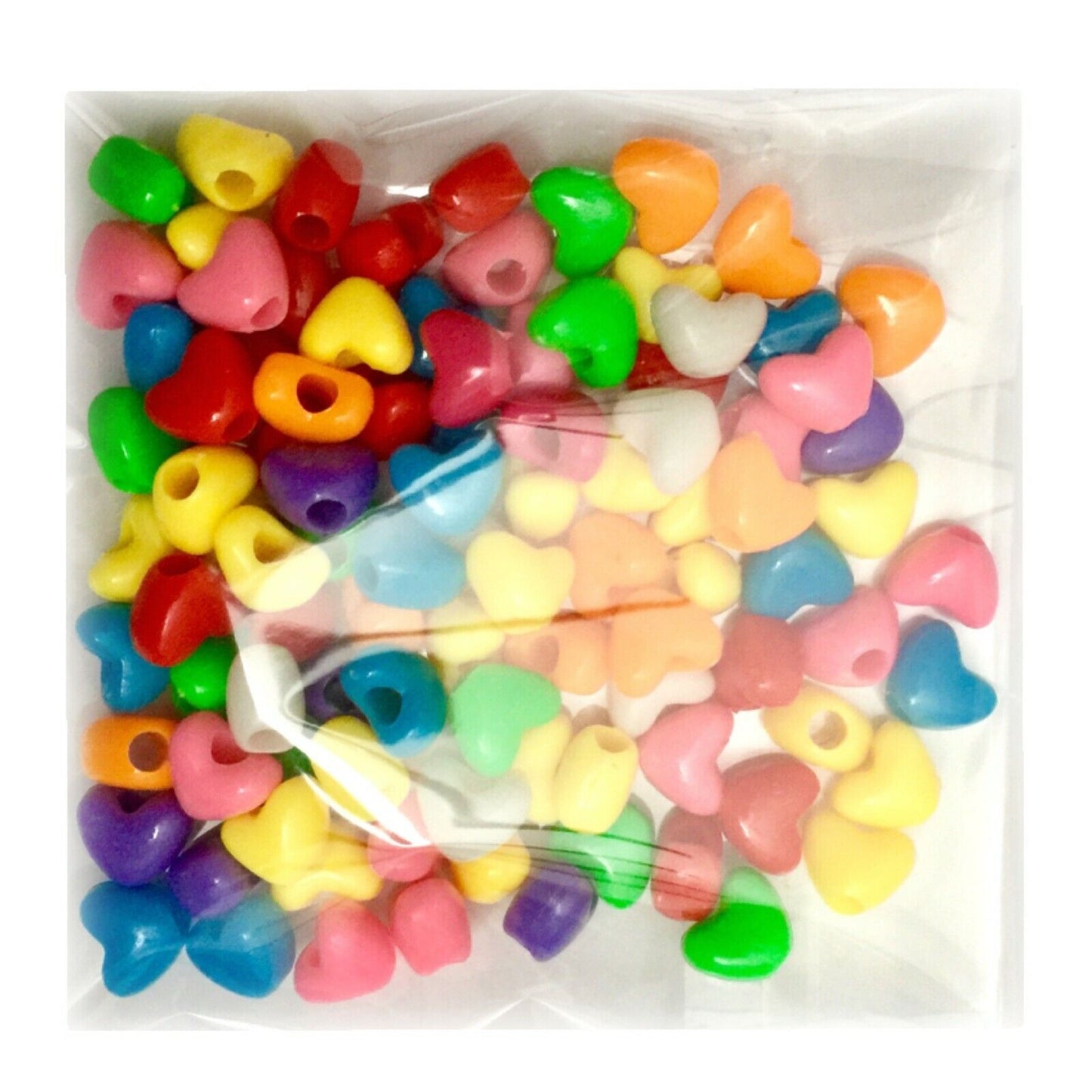 100x Mix Coloured Mix Style Large Hole Fancy Beads - Choose your Style