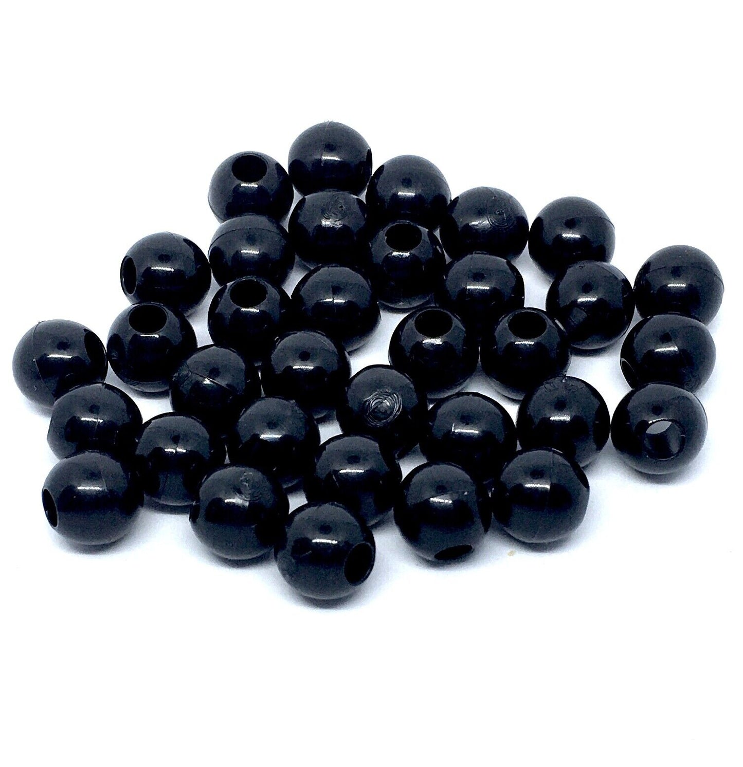 100x Large Hole 13mmx9mm Acrylic Beads - Choose your Colour