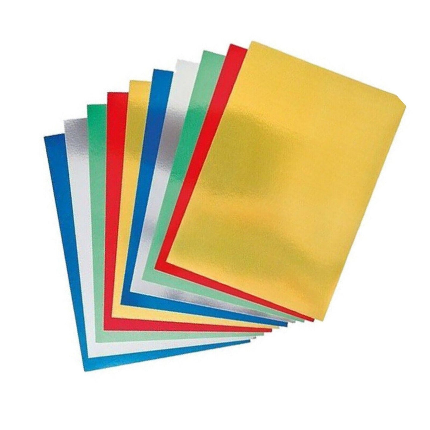 8x Sheets of A4 Board Card Craft - Gold/Silver, Metallic, Glitter, Holographic