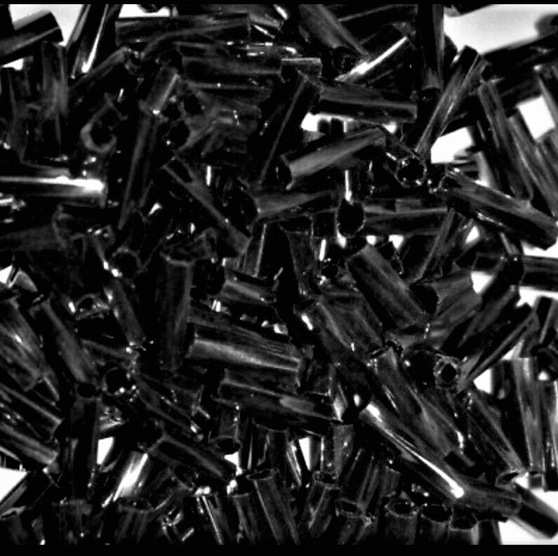 650+ Twisted Spiral 6mm Bugle Tube Glass Seed Beads - Pick Your Colour