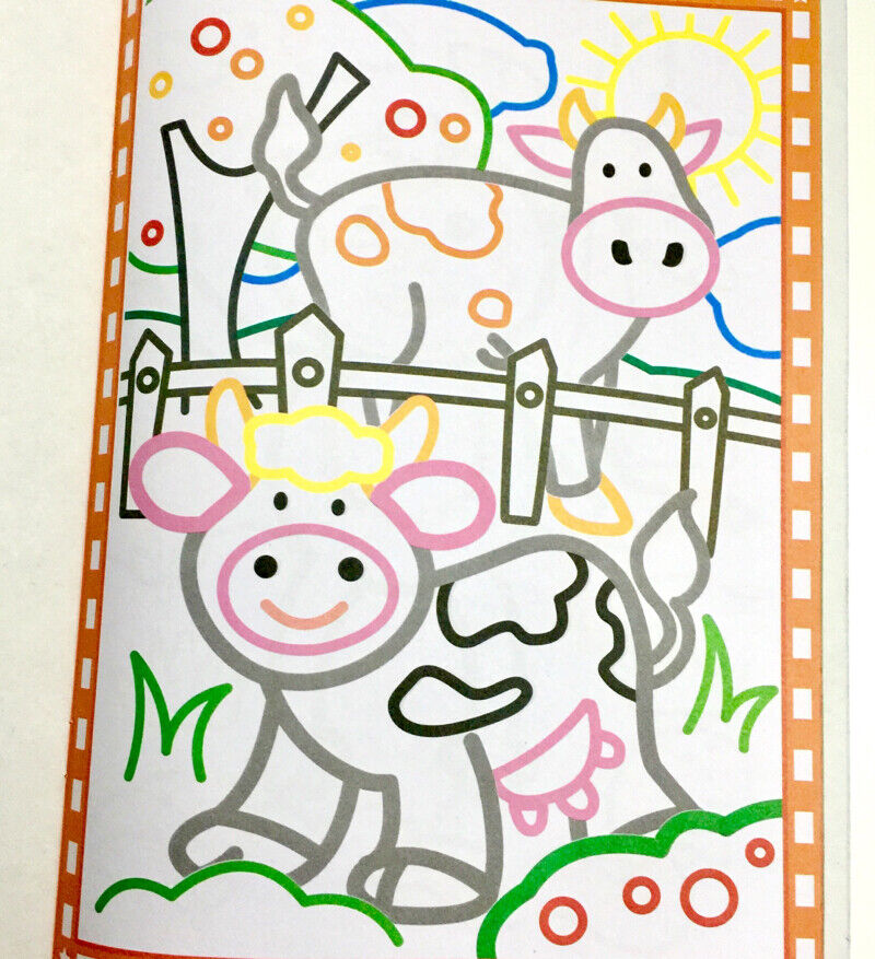 Kids Glitter Colouring Book - 2x Cover Theme to Choose