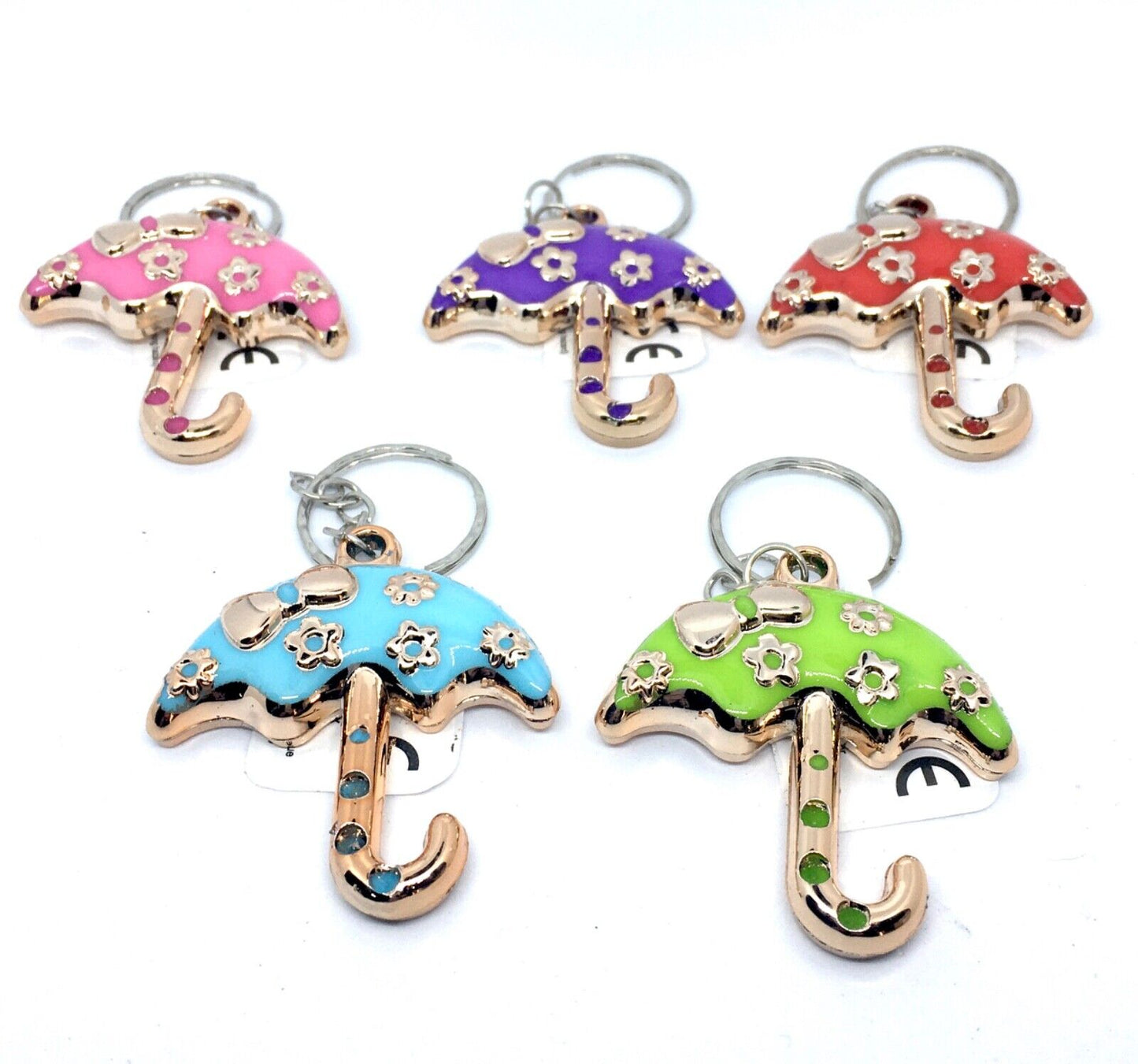 1x Fancy Keyring - Pick Your Design (Smiling, Umbrella, Mouse, Monkey or Penguin)