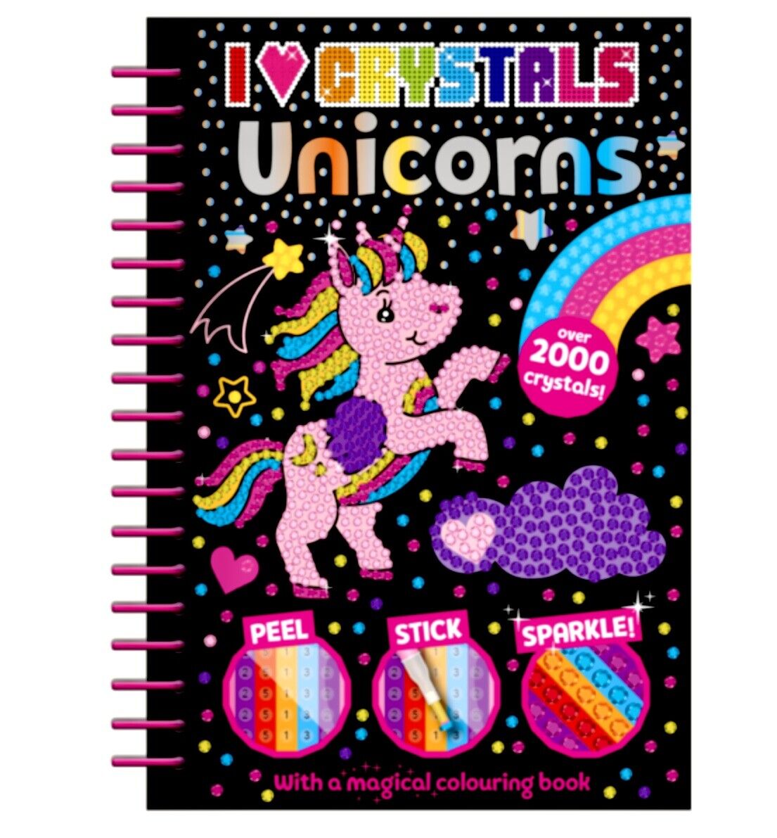 I Love Crystal Resin Diamond Art Embroidery DIY Box Kit for Kids