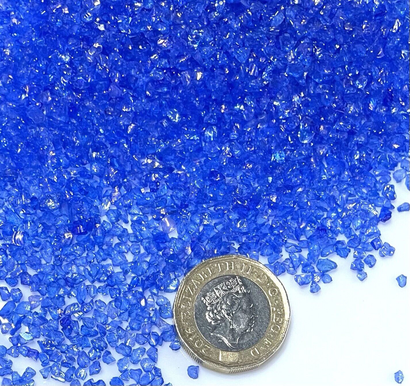 25g Crushed Electroplated Tiny Glass Rhinestone Chips for 3D Nail Art Decoration