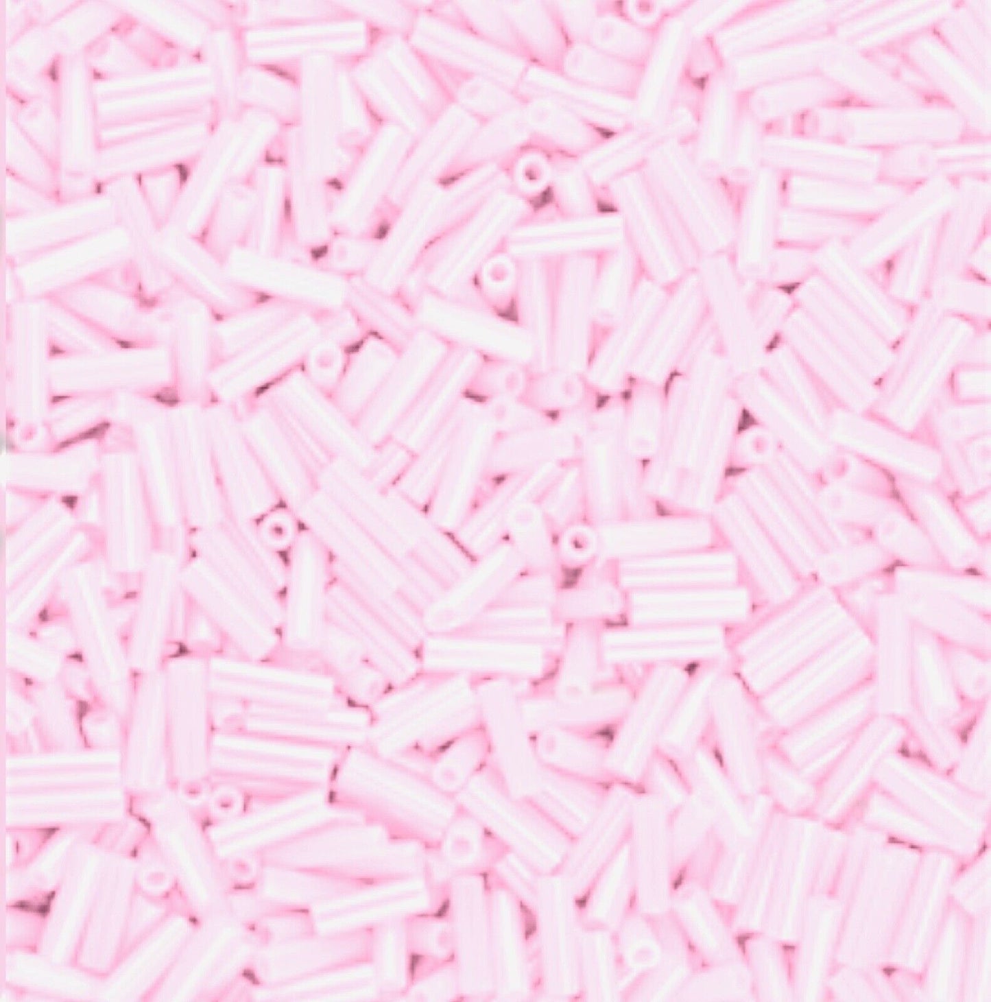 1400+ Bugle Glass Tube 6.5-7.5mm Seed Beads - Choose Your Colour