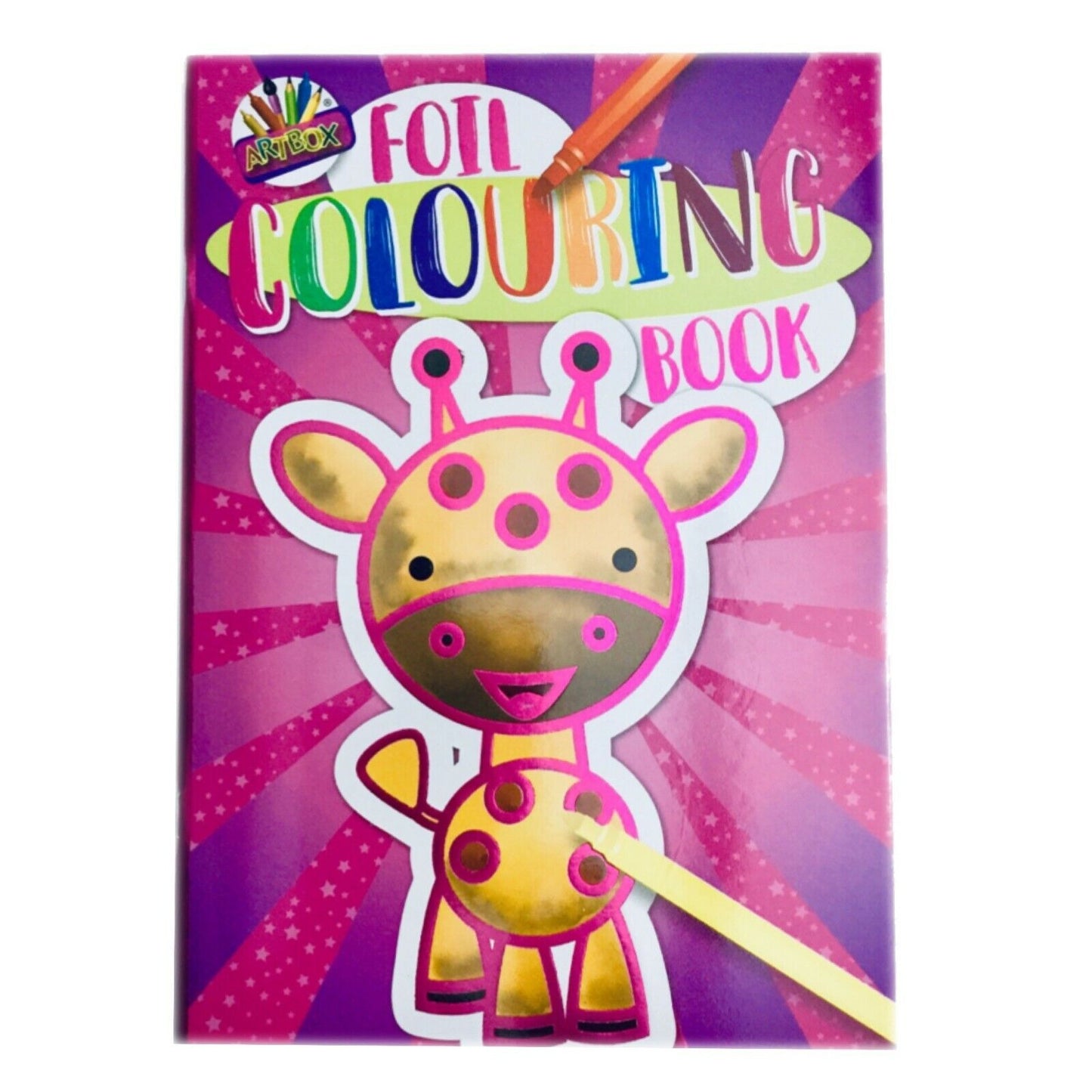 Kids Foil Colouring Book - 2 Cover Theme to Choose