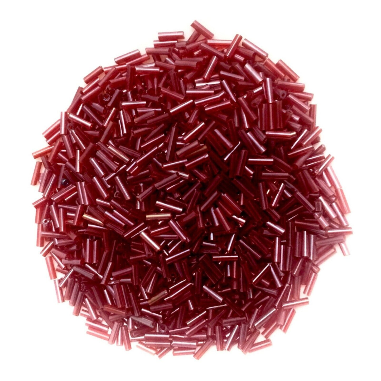 1100+ Bugle Glass 6.5-7.5mm Tube Seed Beads - Choose Your Colour