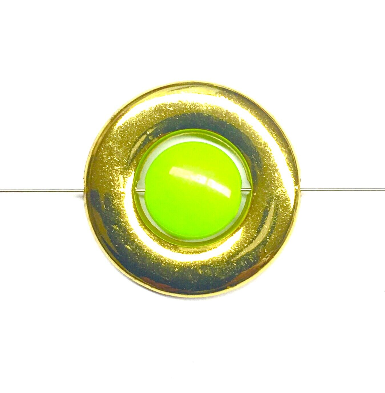 10x Acrylic 30mm Circle Ring Bead Frames (Fits 15mm Beads) - Gold or Silver