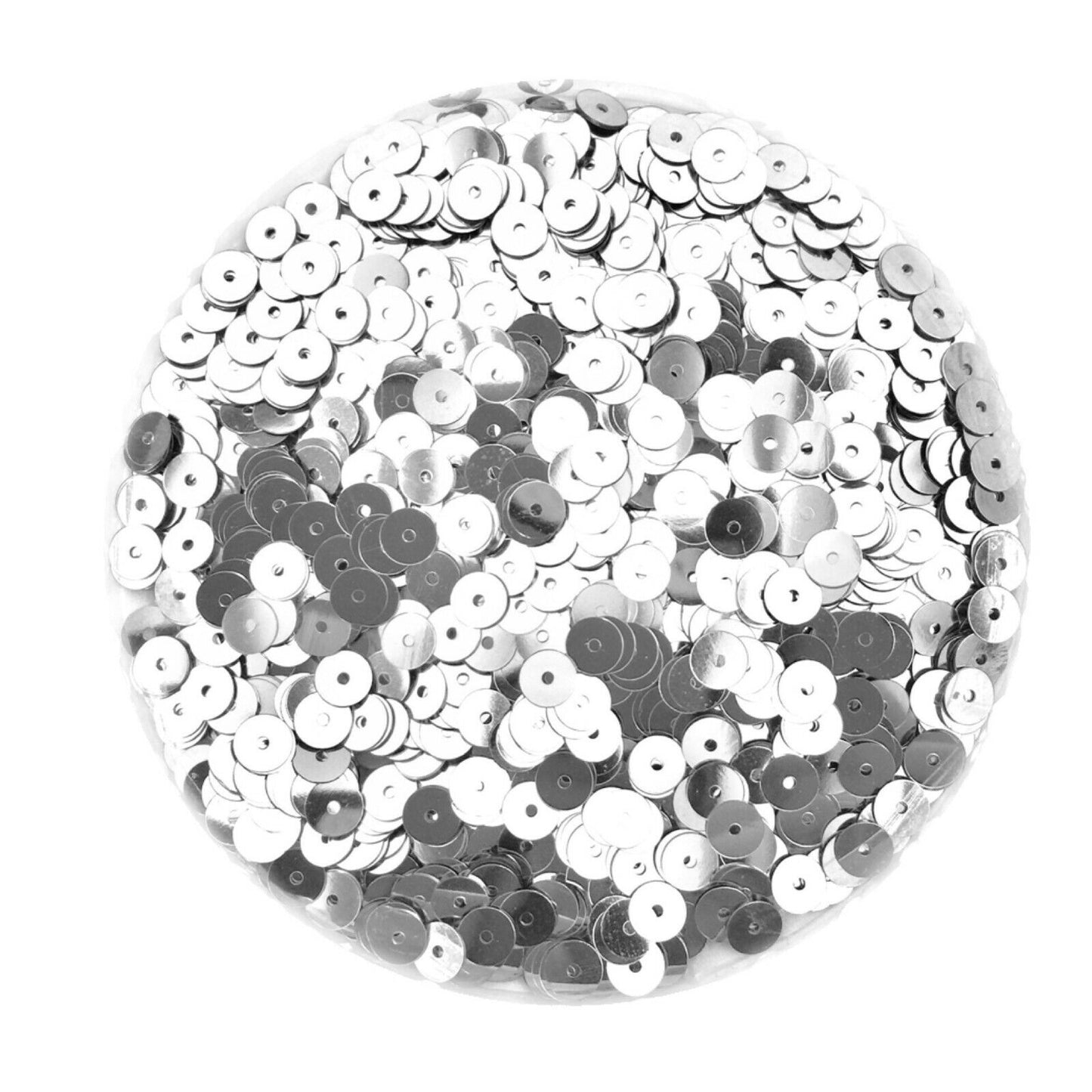 20gms Flat Loose Sequin 6 or 8 mm for Crafting/Sewing - Gold, Silver or Mixed