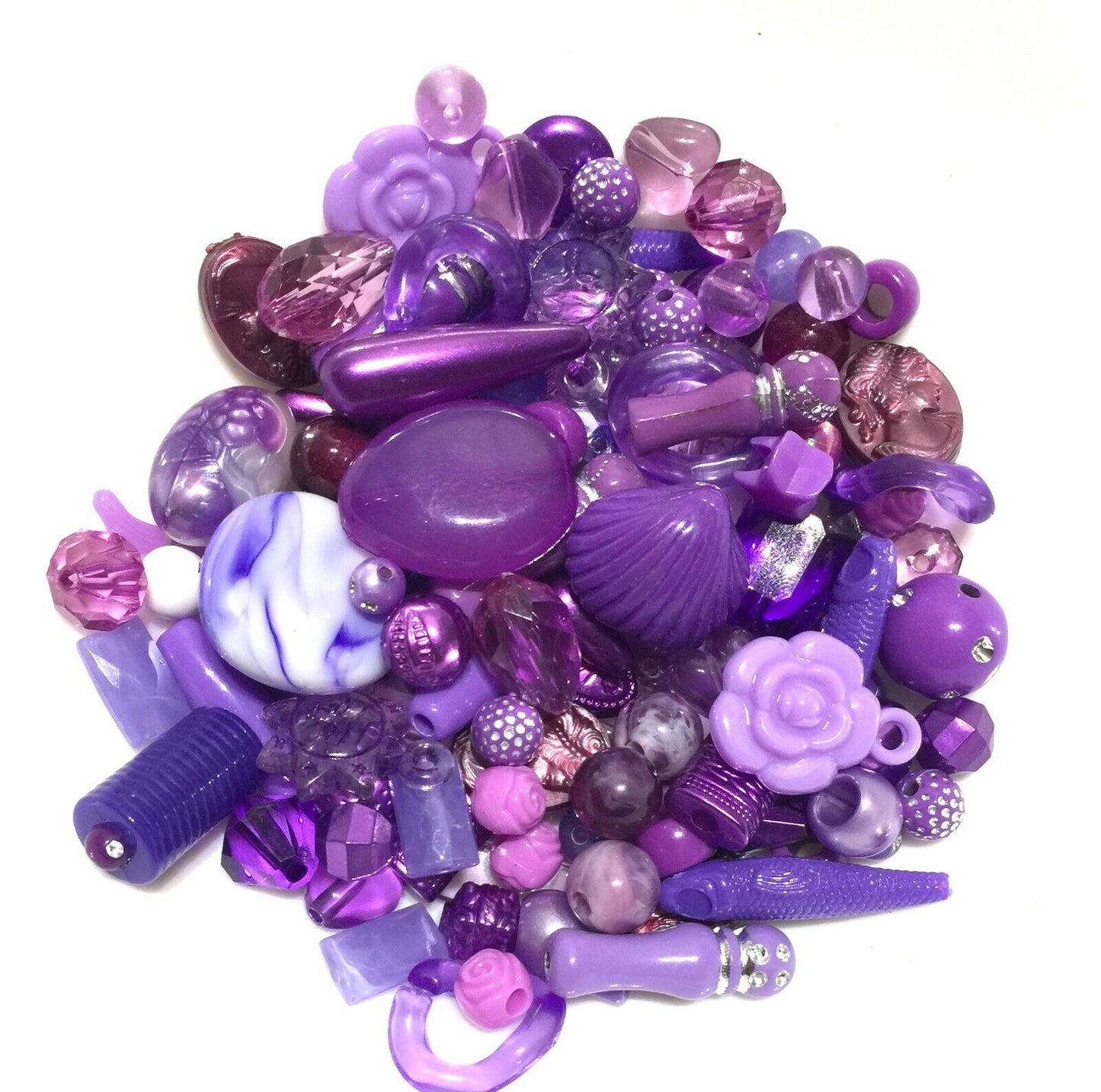 300x Theme Coloured Special Mix Design Mix Sizes Acrylic Beads - Pick Your Color