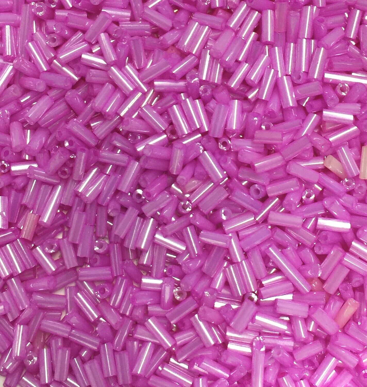 1800+ Shiny Bugle Glass 4.5-5.0mm Seed Tube Beads - Choose Your Colour