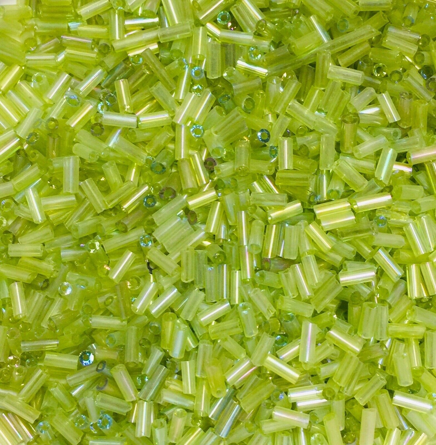 1800+ Shiny Bugle Glass 4.5-5.0mm Seed Tube Beads - Choose Your Colour