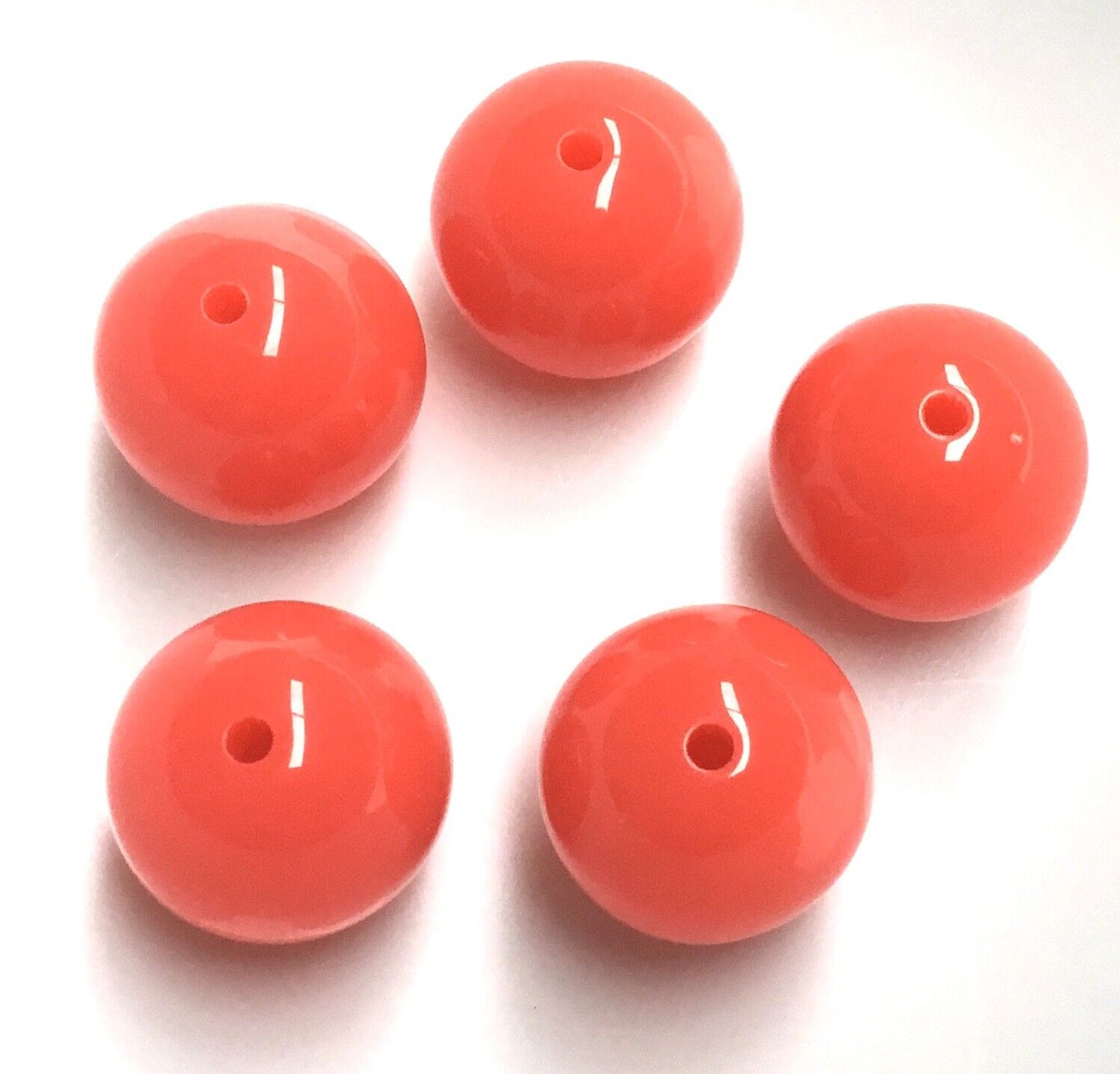 8 pcs Solid Chunky Large 20mm GumBall Candy Bubble Gum Acrylic Beads