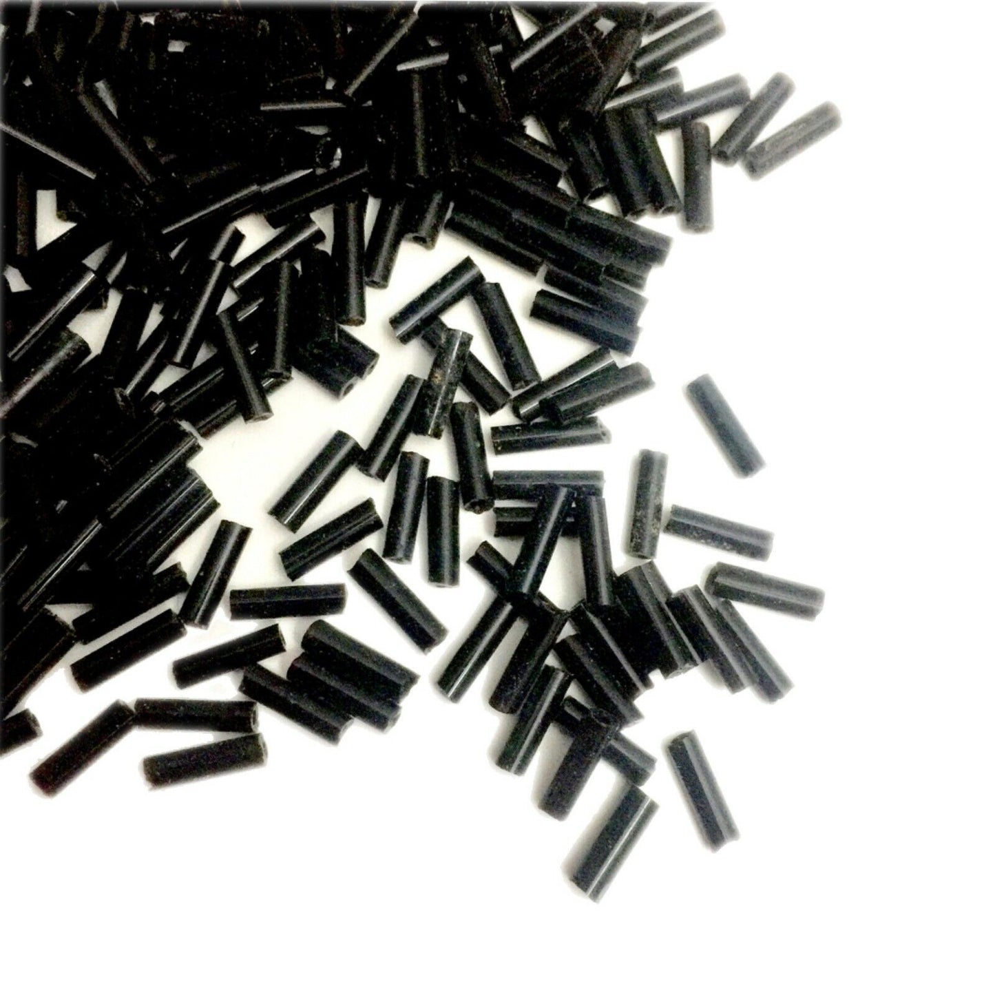 1100+ Bugle Glass 6.5-7.5mm Tube Seed Beads - Choose Your Colour