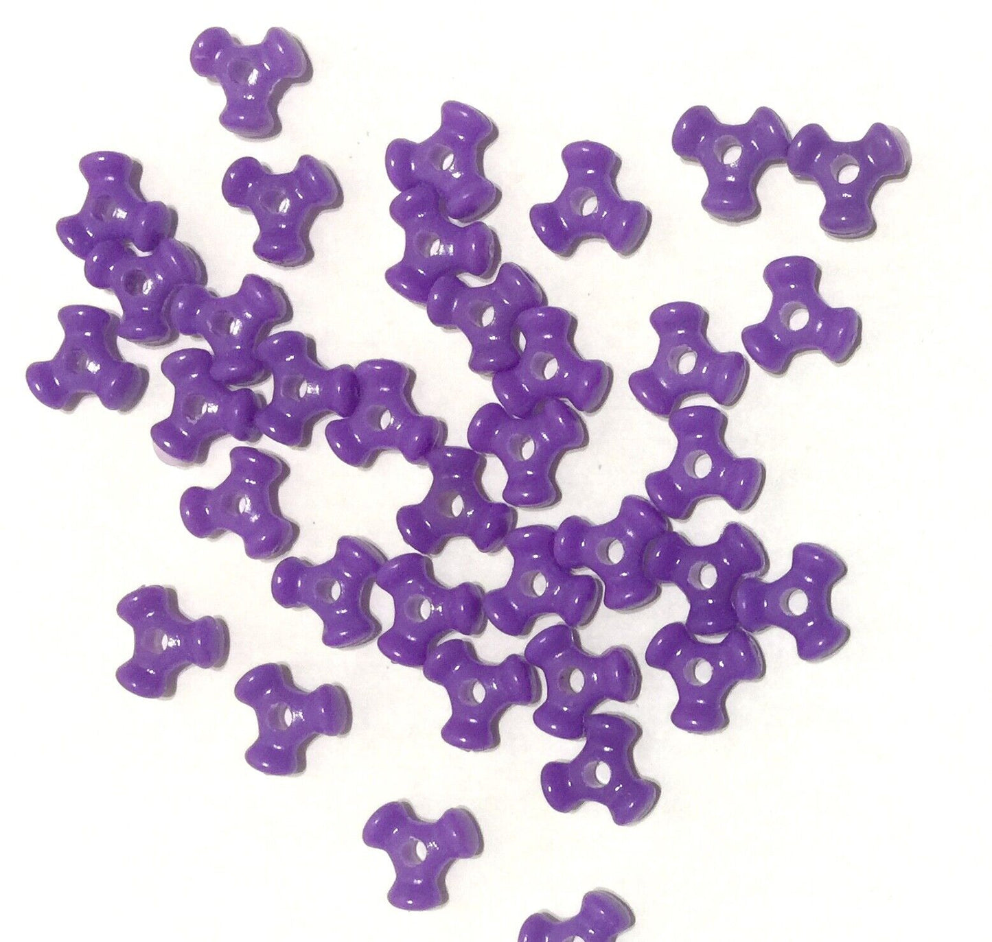 200x Mix Colour 10mm Tri-Beads for Jewellery Craft Making - Choose Your Colour