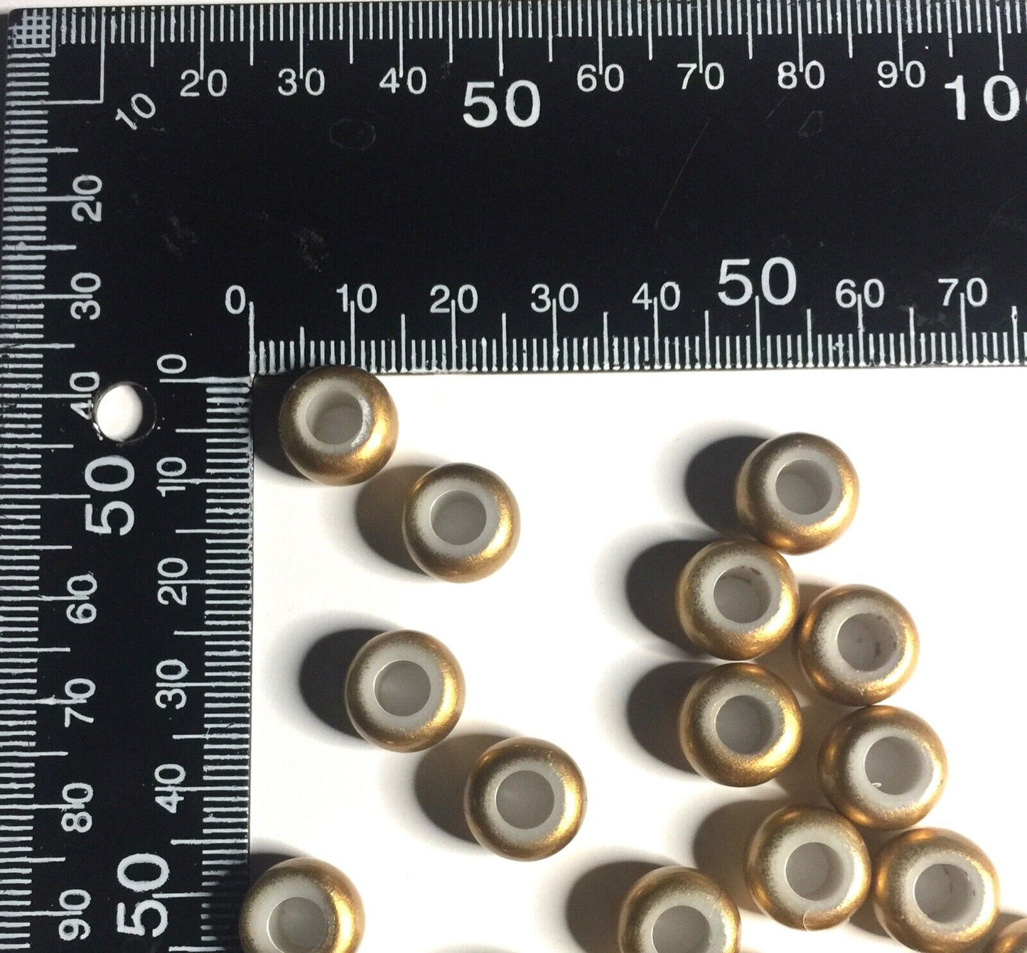 10x Mix Style Acrylic & Resin, Polymer Clay or Glass European Large Hole Bead
