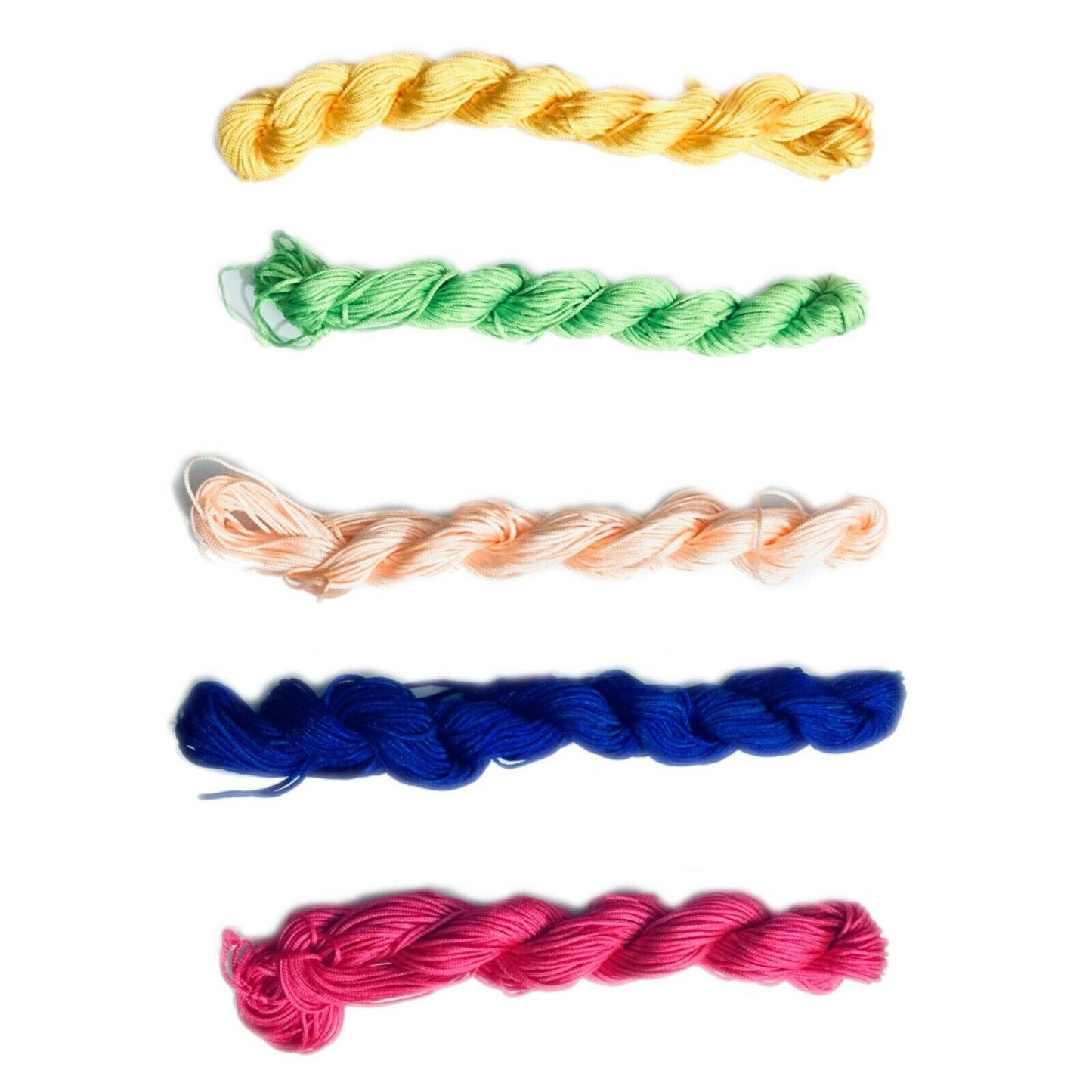 20x Yards Macrame Rattail 1mm Shamballa Nylon Cord - Pick your colour