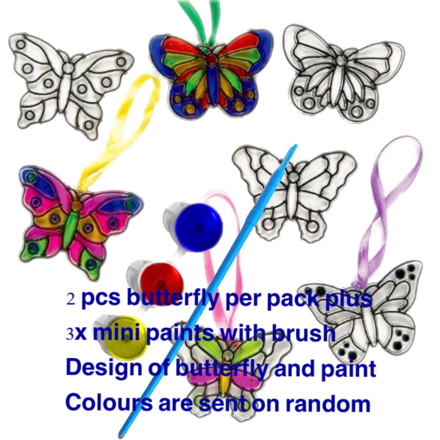 1x Cute Animals or Mythical Creatures Paint Your Own Suncatcher DIY Kit