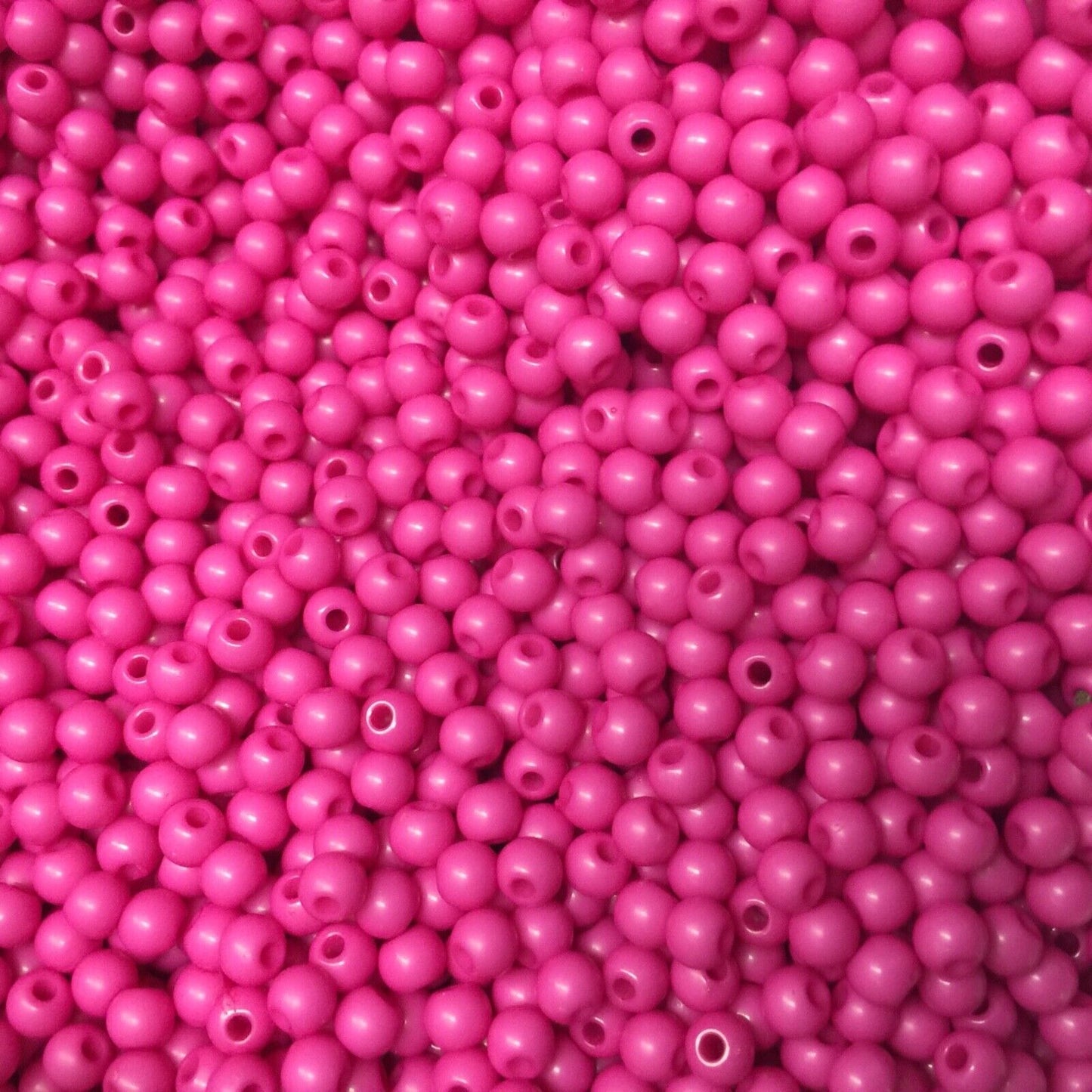 500x Solid Chunky Acrylic Small 4mm Ball Beads - Pick Your Colour