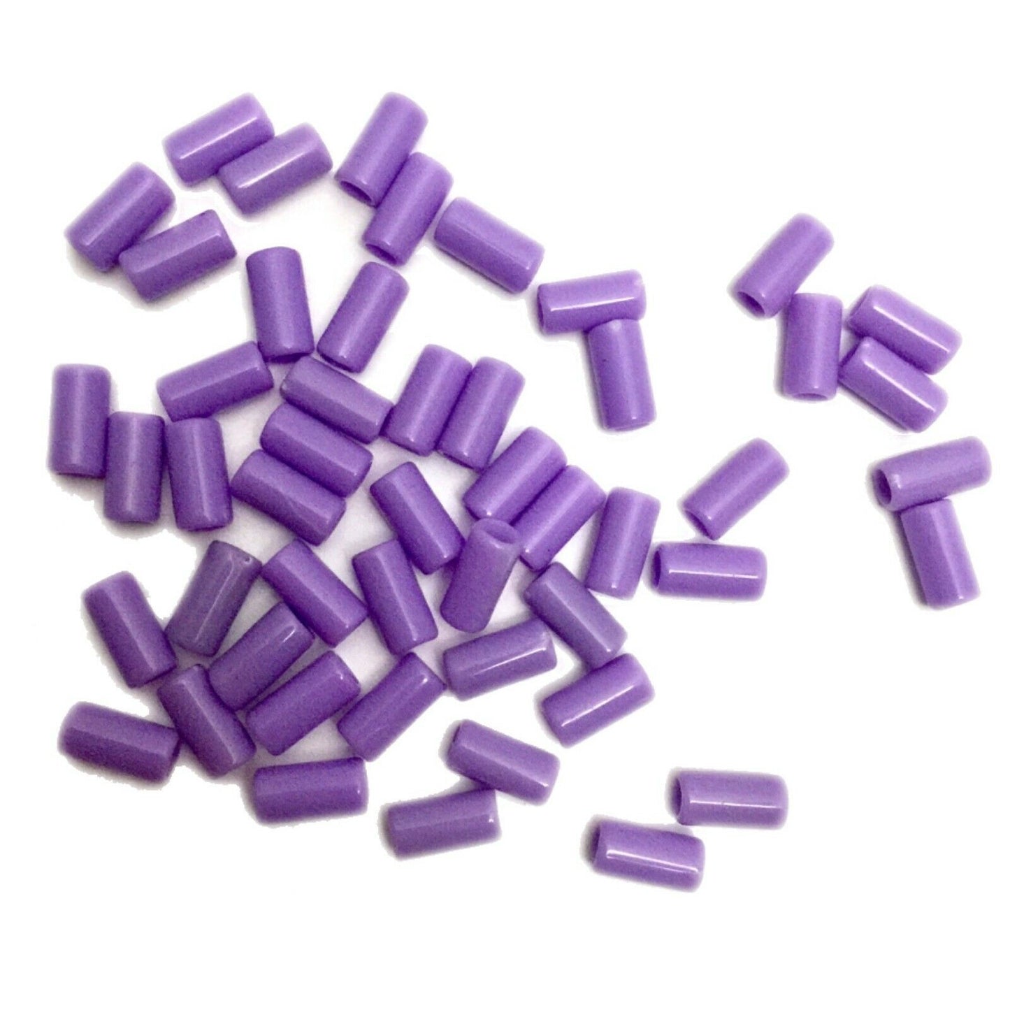 200x Acrylic Barrel Tube Beads 9mmx4mmm - Choose Your Colour