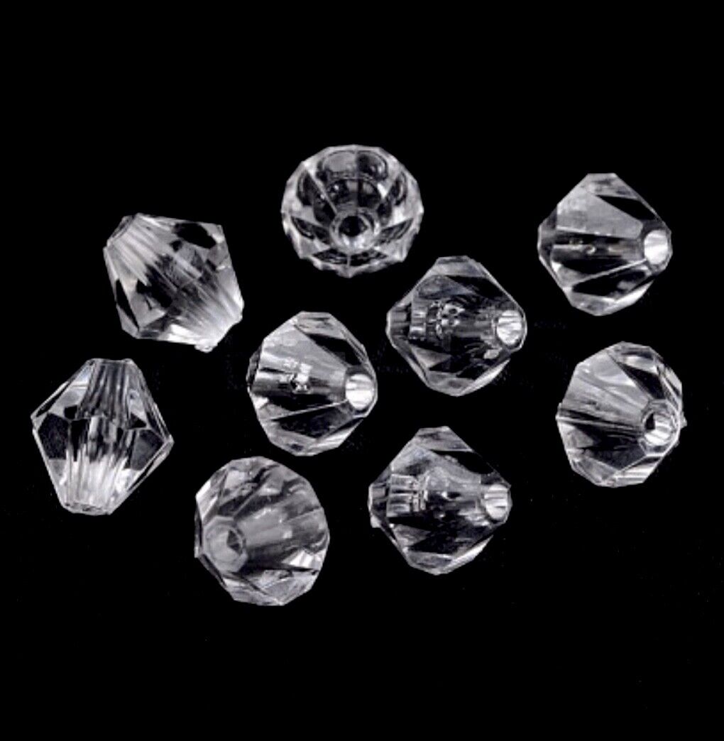 1000x Tiny 3mm Acrylic Faux Pearl Beads for Jewellery Making - Pick Your Colour