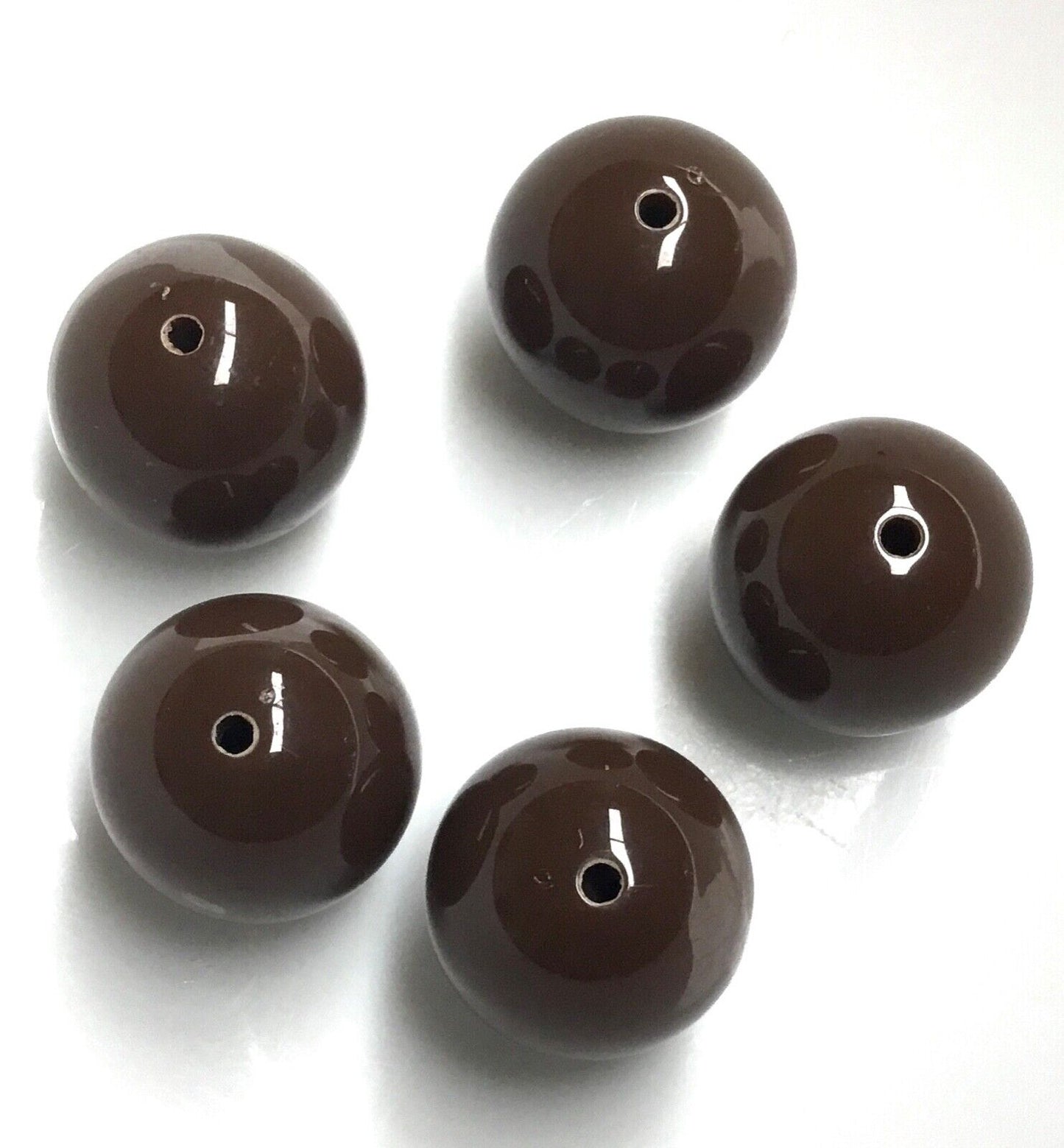 8 pcs Solid Chunky Large 20mm GumBall Candy Bubble Gum Acrylic Beads