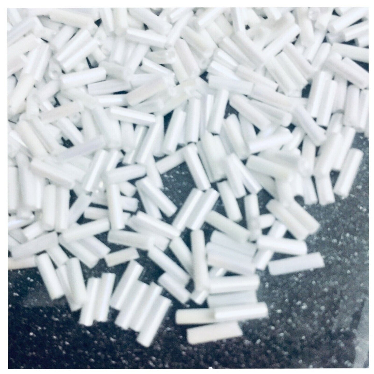 1100+ Bugle Glass 6.5-7.5mm Tube Seed Beads - Choose Your Colour