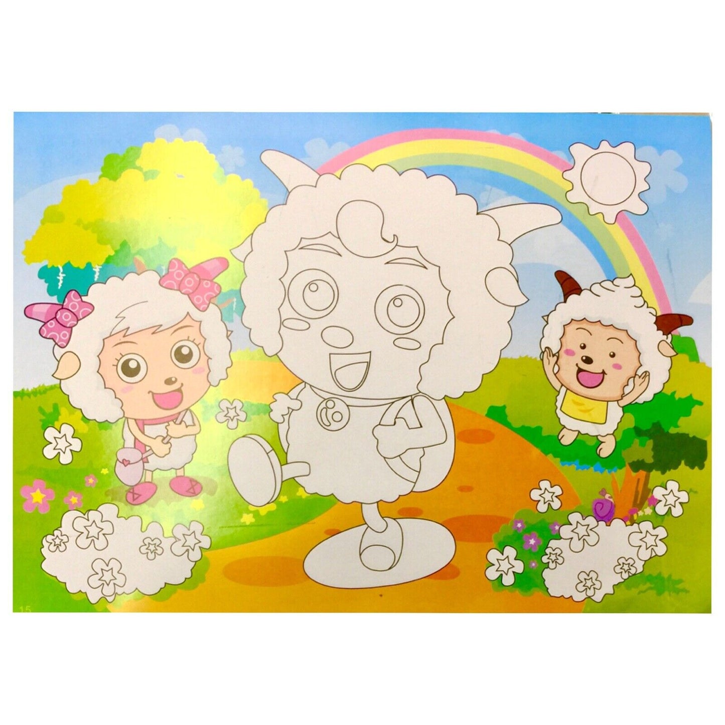 Fun Sticker Foam Picture Craft Kit - 2x Design to Choose