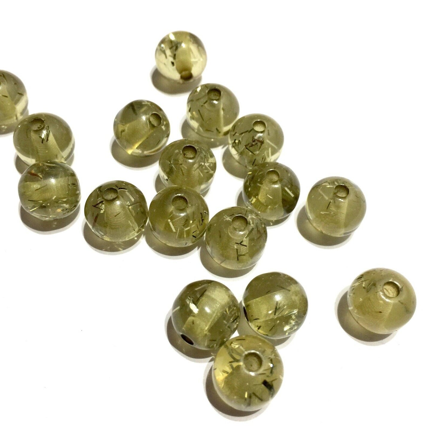 50x Transparent 10MM Acrylic Beads for Jewellery Making - Choose Your Colour
