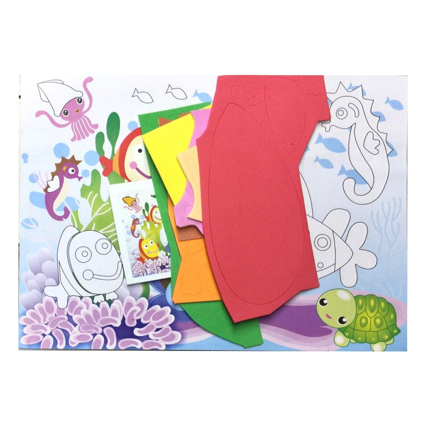 Fun Sticker Foam Picture Craft Kit - 2x Design to Choose