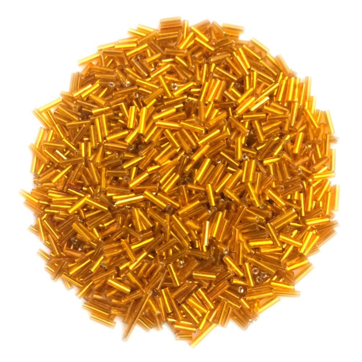 1100+ Bugle Glass 6.5-7.5mm Tube Seed Beads - Choose Your Colour