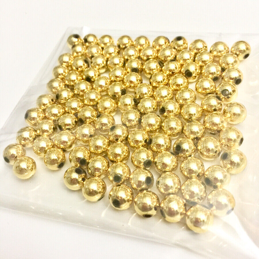 100x Acrylic 8mm Faux Pearl Beads - Choose Your Colour
