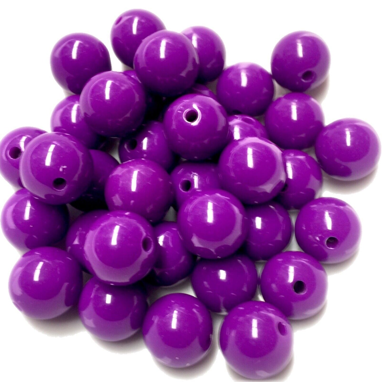 12x Solid Chunky Large 16mm GumBall Candy Bubble Gum Acrylic Beads