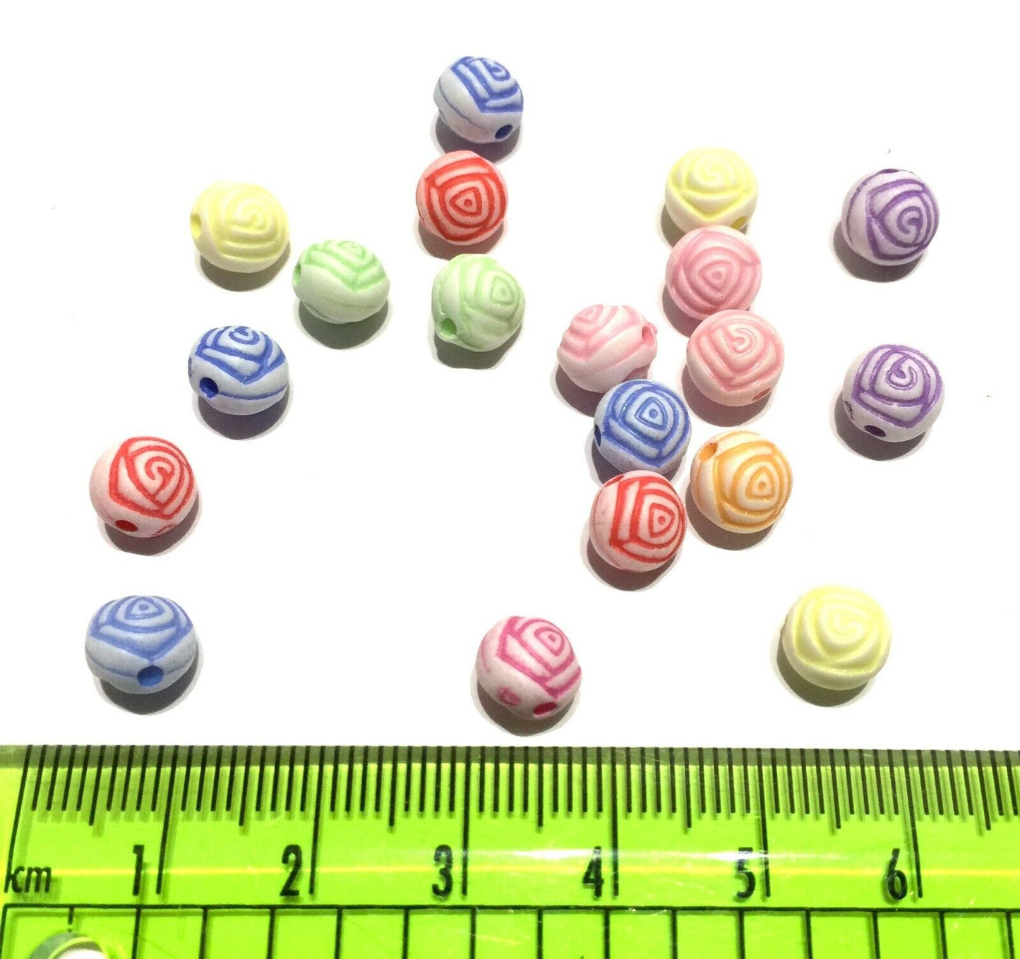 150x Flower Acrylic Beads - Pick Your Style