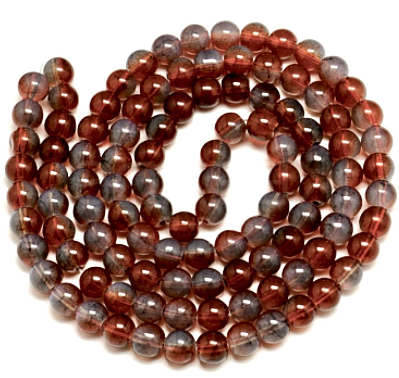 130 pcs 1x Strand Baking Painted 6mm Glass Beads for Jewellery Making Craft